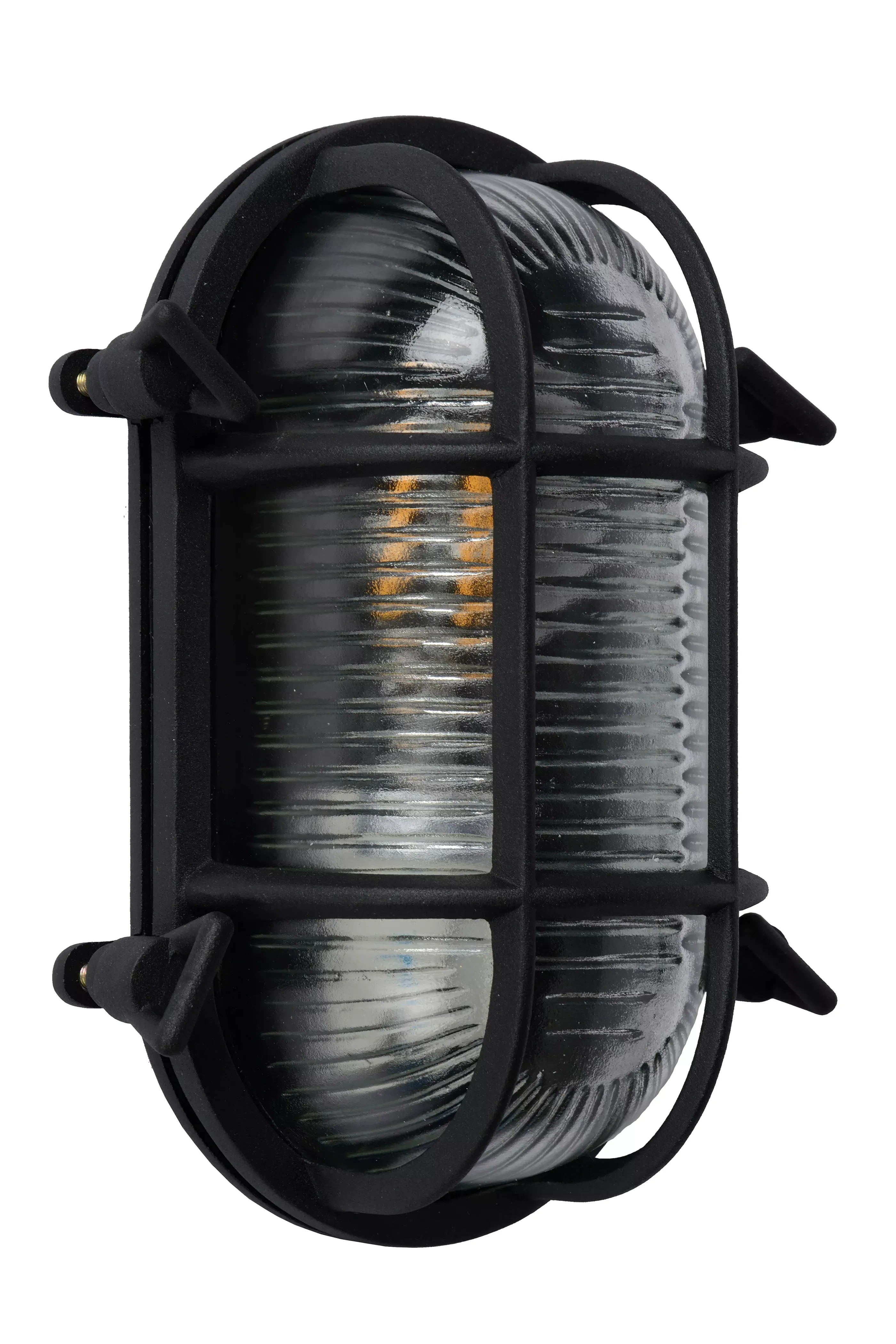 Clearance DUDLEY - Wandlamp Binnen/Buiten - 1xE27 - IP65 - Zwart Wandverlichting Buiten