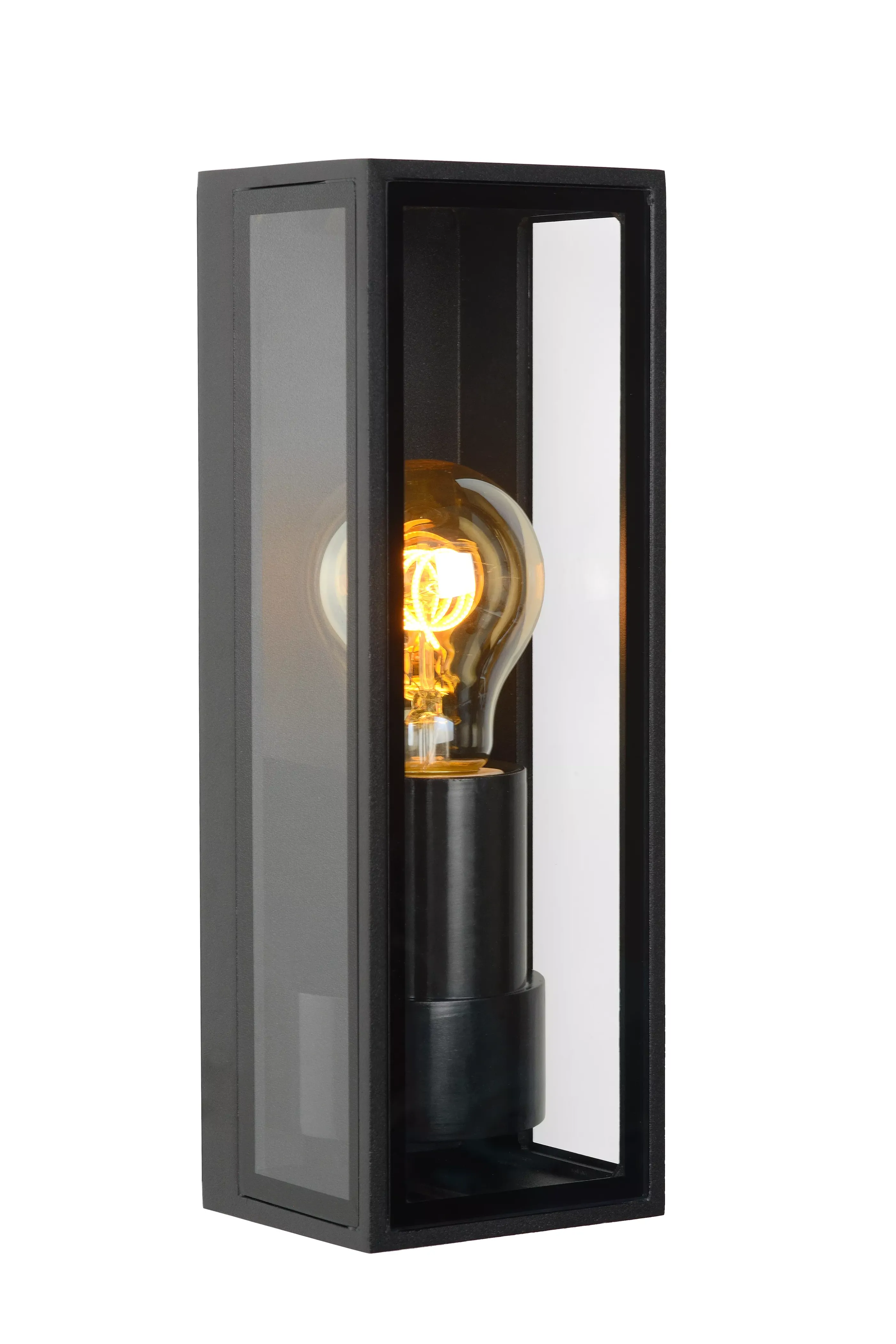 Shop DUKAN - Wandlamp Binnen/Buiten - 1xE27 - IP65 - Zwart Wandverlichting Buiten