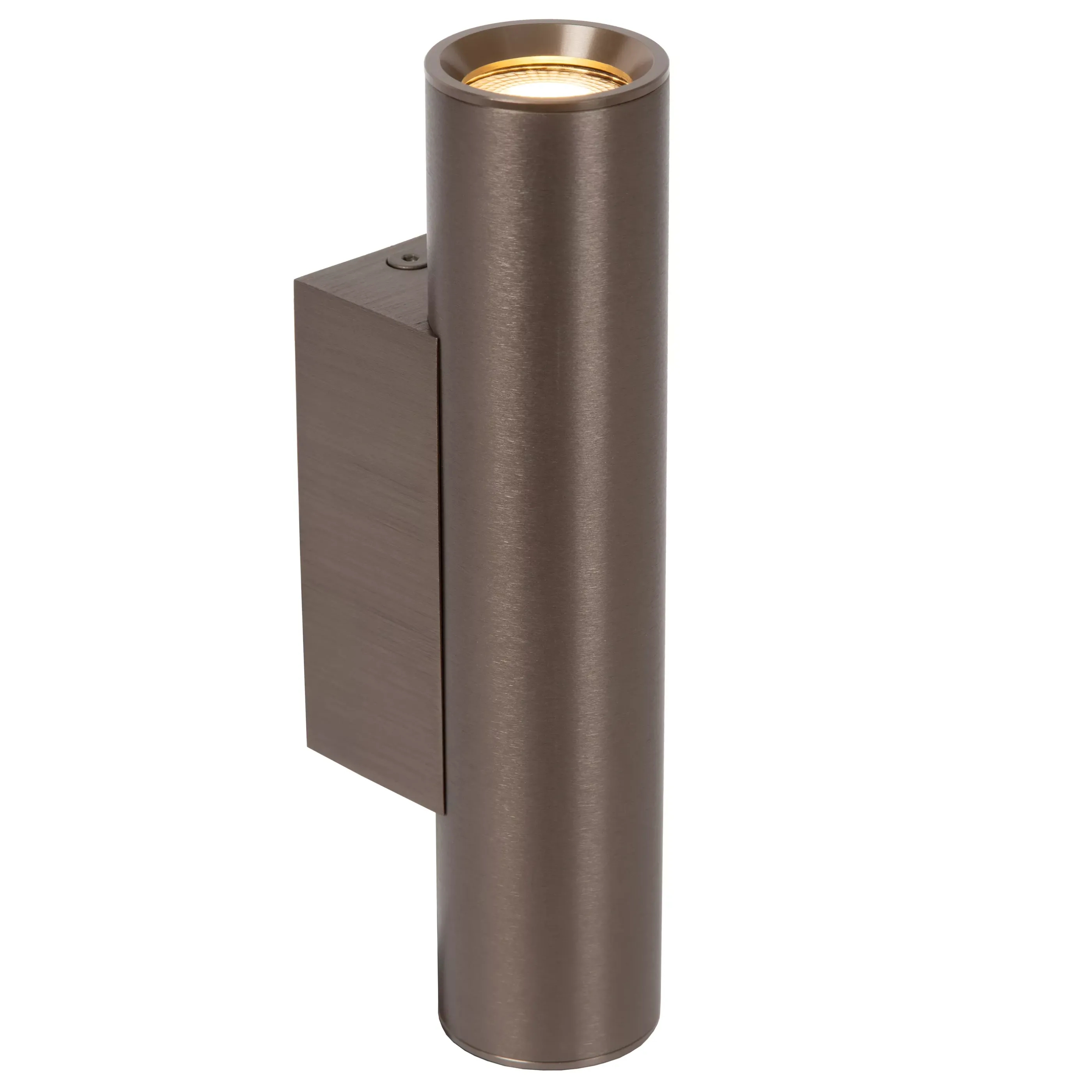 Clearance DUPLA - Wandspot / Wandlamp - 2xGU10 (MR11) - Roest bruin Wandverlichting