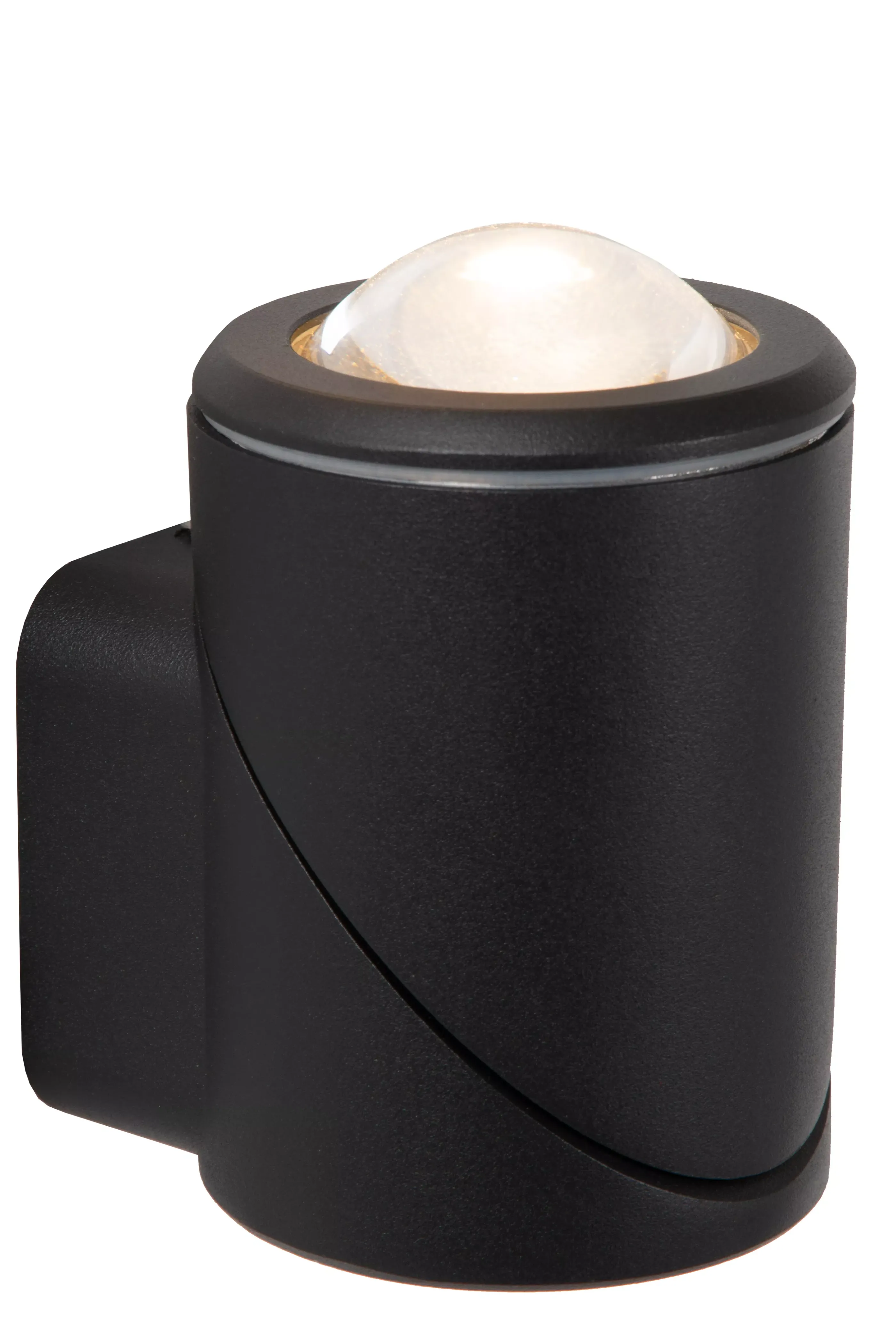 Clearance ERIN - Wandspot / Wandlamp Binnen/Buiten - LED - 1x5W 2700K - IP65 - Zwart Wandverlichting Buiten