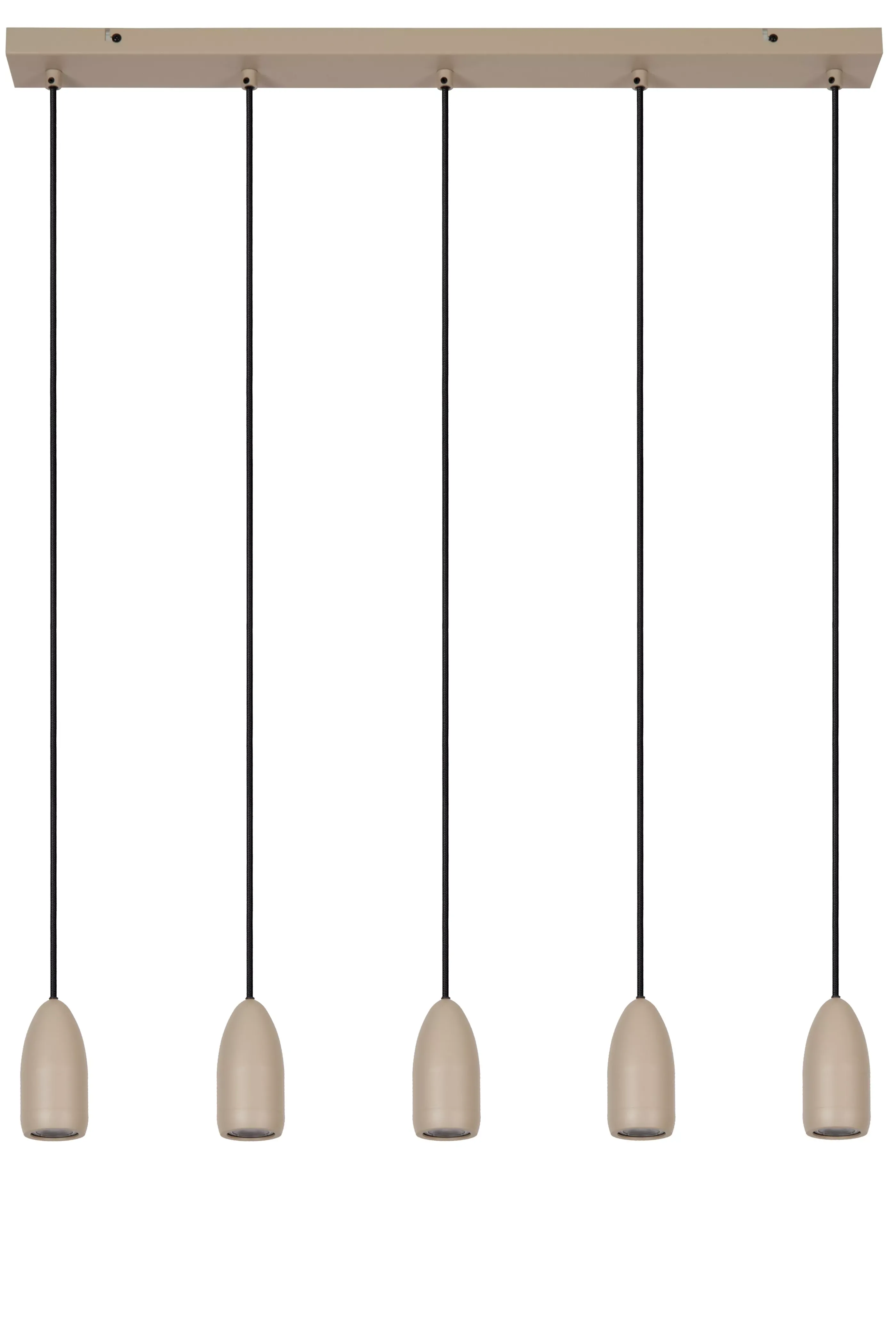 New EVORA - Hanglamp - Ø 10 cm - 5xGU10 - Taupe Hanglampen