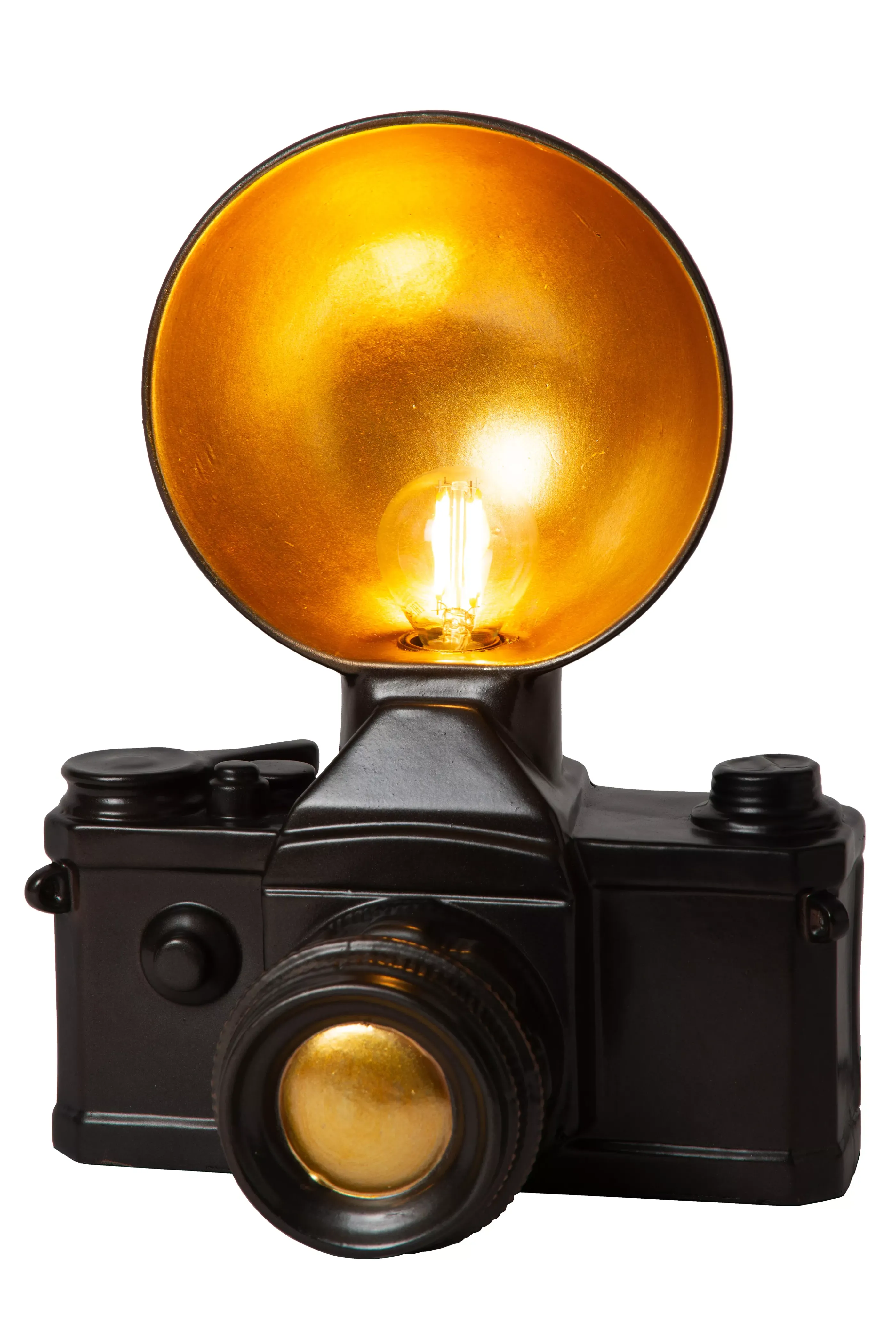 Shop EXTRAVAGANZA CAMERA - Tafellamp - 1xE14 - Zwart Tafellampen