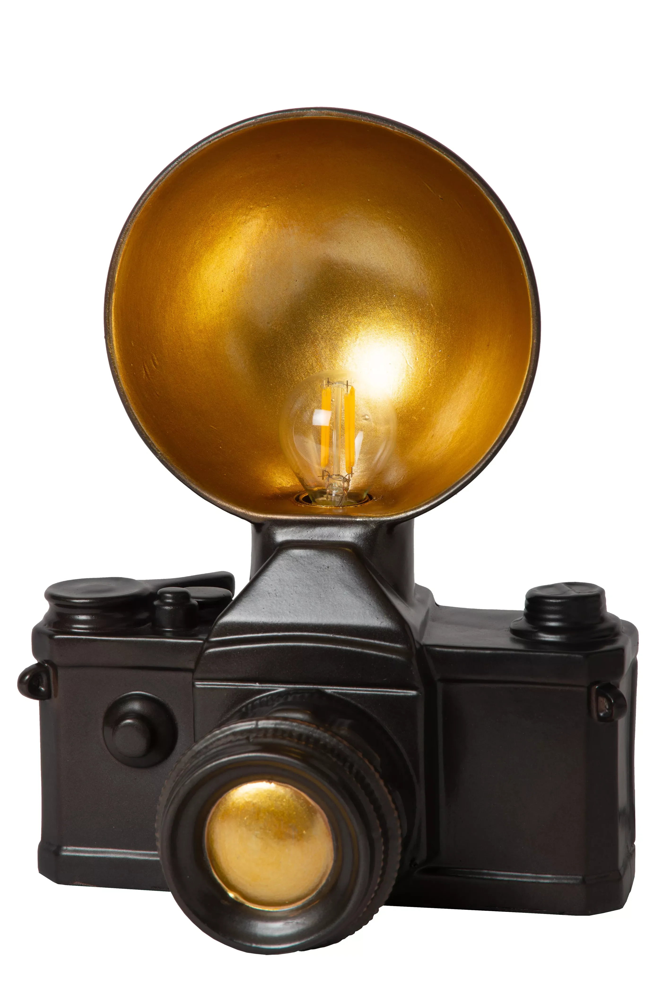 Shop EXTRAVAGANZA CAMERA - Tafellamp - 1xE14 - Zwart Tafellampen