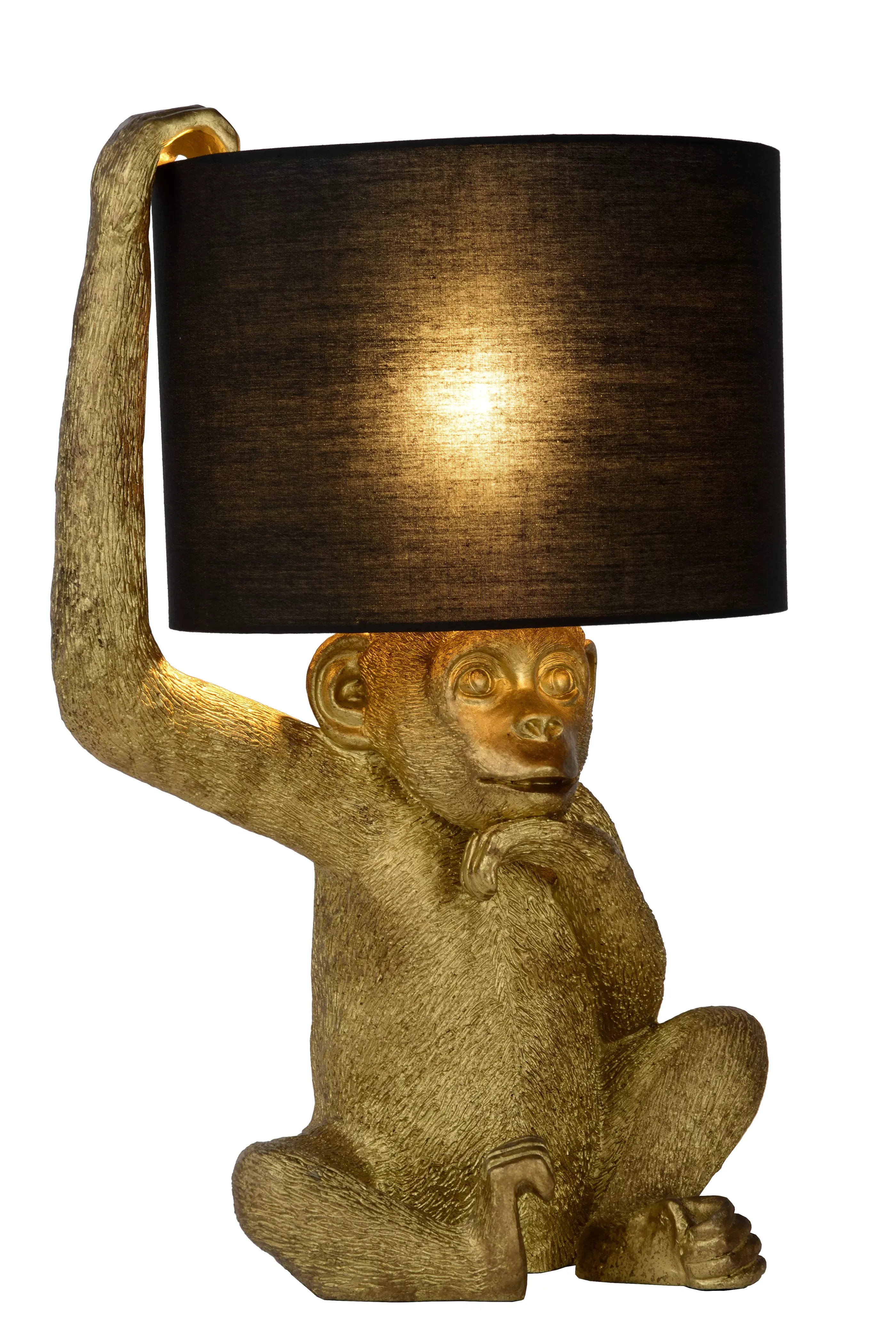 Hot EXTRAVAGANZA CHIMP - Tafellamp - Ø 30 cm - 1xE14 - Zwart Tafellampen