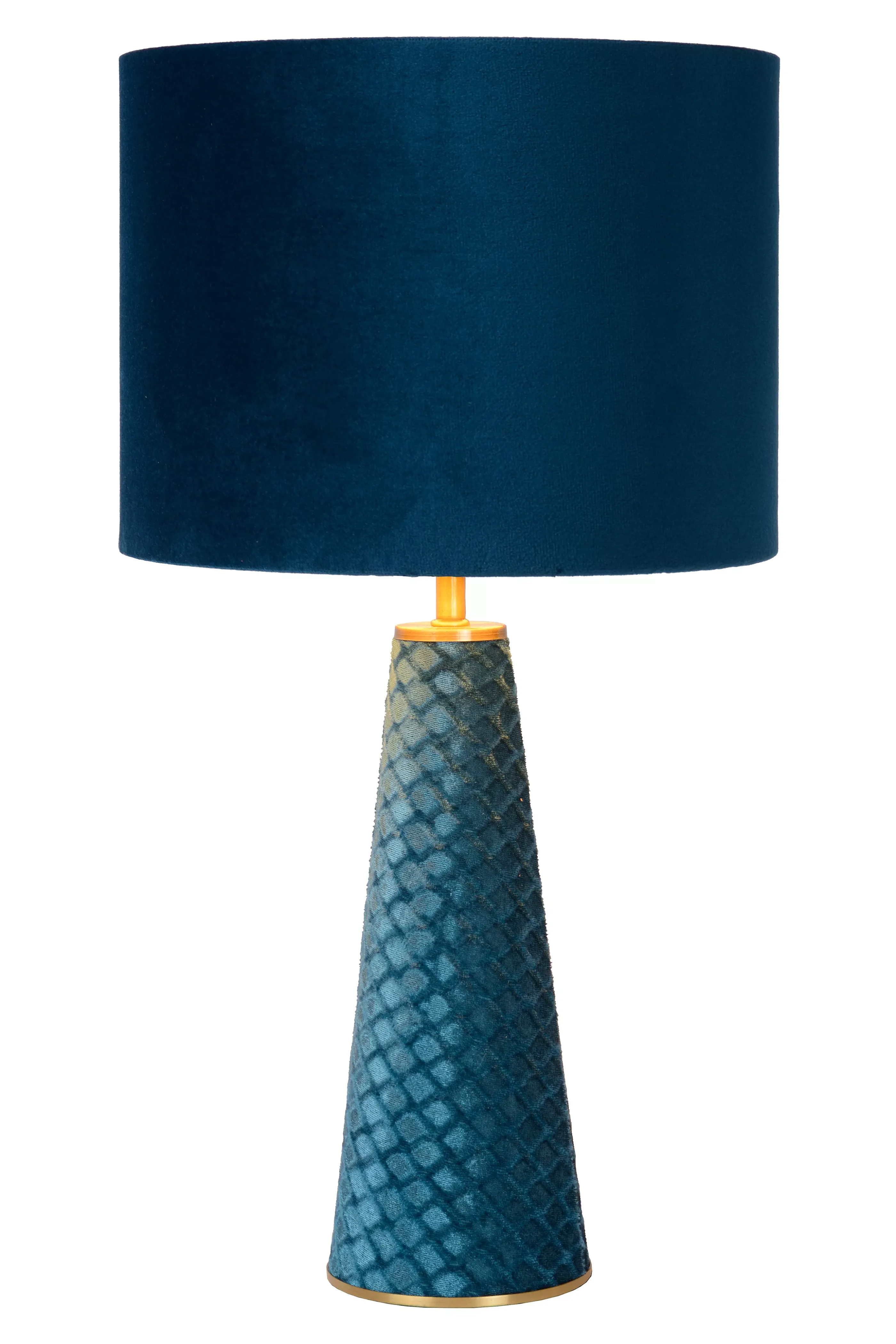 Best Sale EXTRAVAGANZA VELVET - Tafellamp - Ø 25 cm - 1xE27 - Turkoois Tafellampen