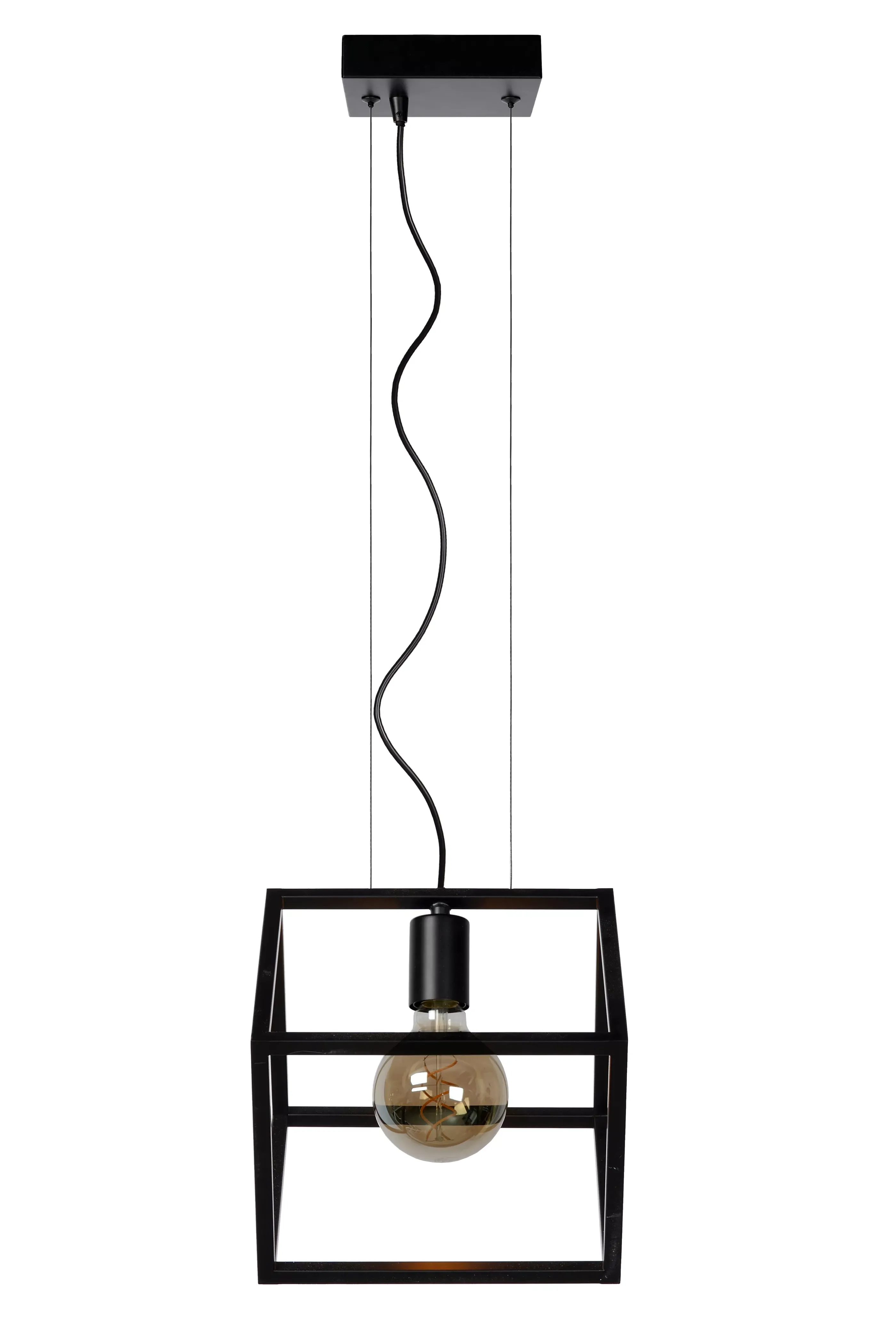 Fashion FABIAN - Hanglamp - 1xE27 - Zwart Hanglampen
