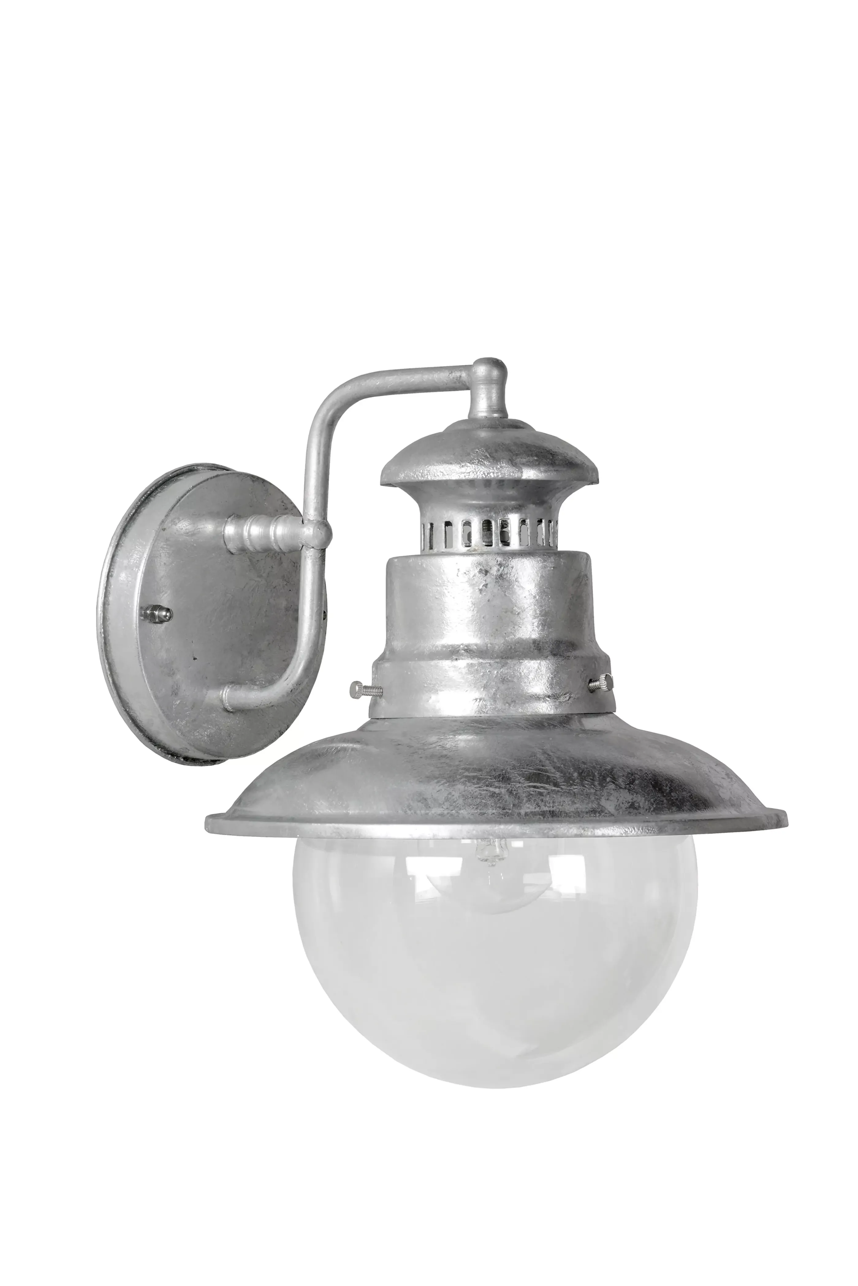 Store FIGO - Wandlamp Binnen/Buiten - Ø 21,5 cm - 1xE27 - IP44 - Zink Wandverlichting Buiten