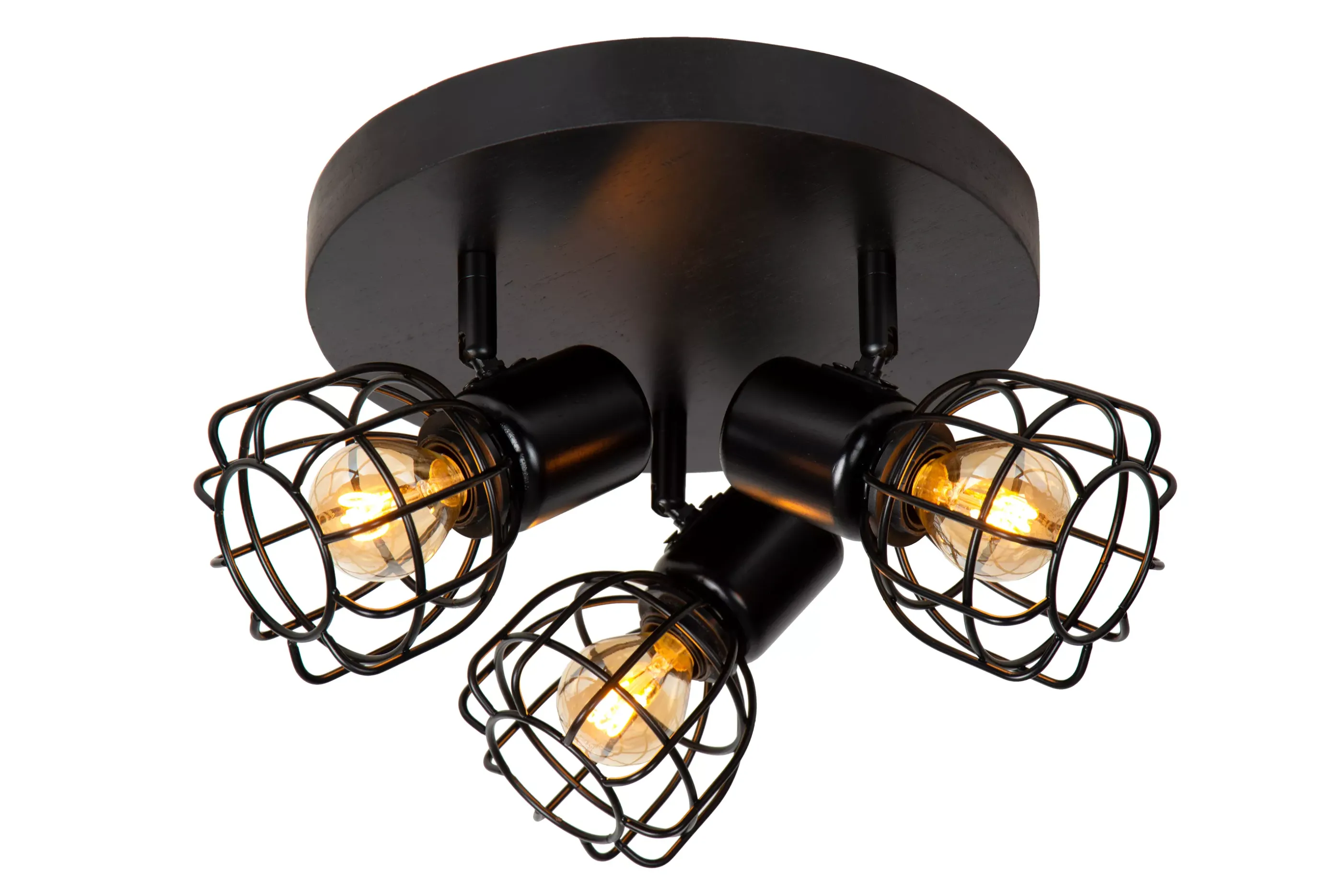 Cheap FILOX - Plafondspot - Ø 25 cm - 3xE14 - Zwart Plafondlampen