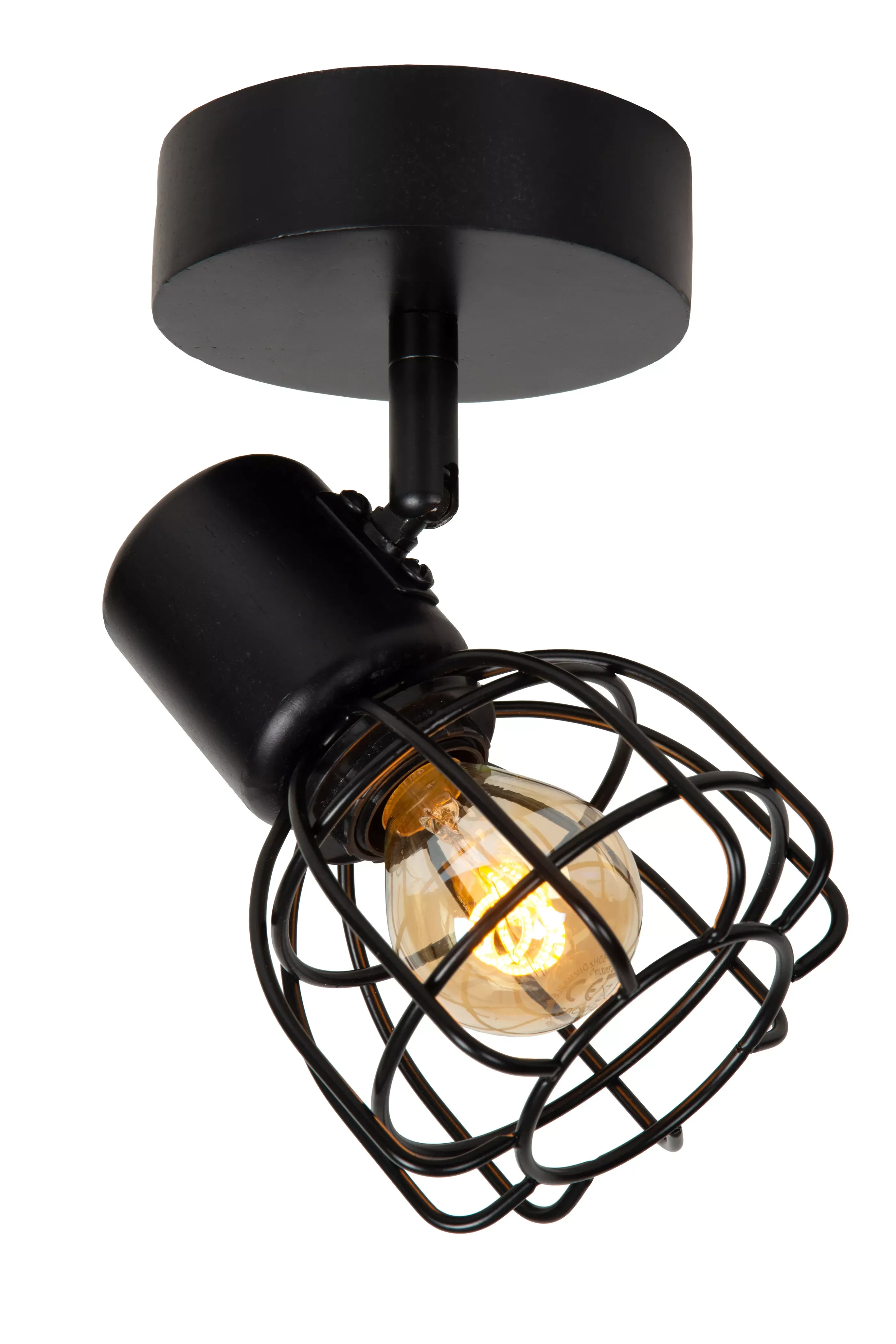 Store FILOX - Plafondspot - Ø 10 cm - 1xE14 - Zwart Plafondlampen