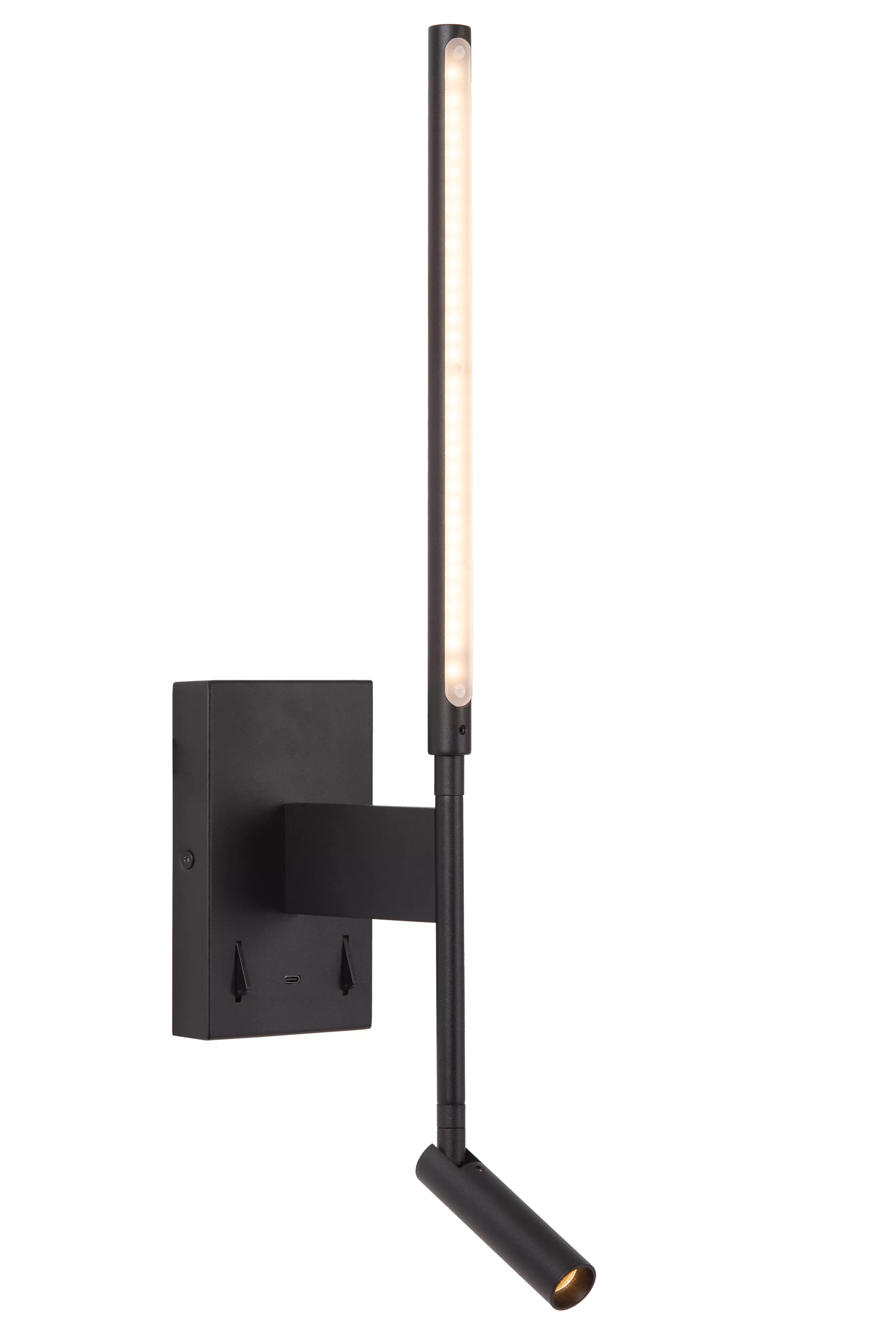 Cheap FINAN - Wandlamp - LED - 2700K - Met USB oplaadpunt - Zwart Wandverlichting