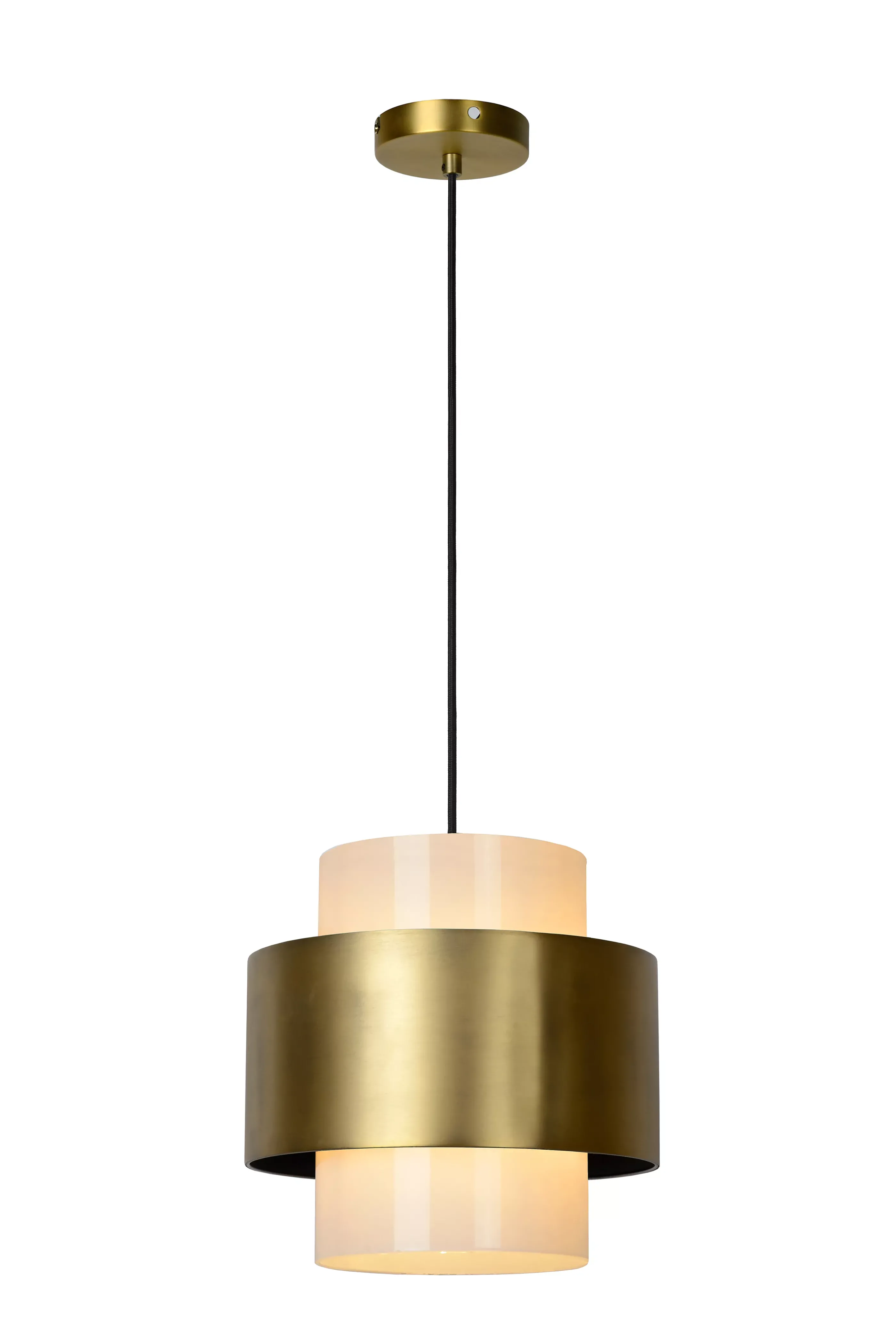 Store FIRMIN - Hanglamp - Ø 30 cm - 1xE27 - Mat Goud / Messing Hanglampen