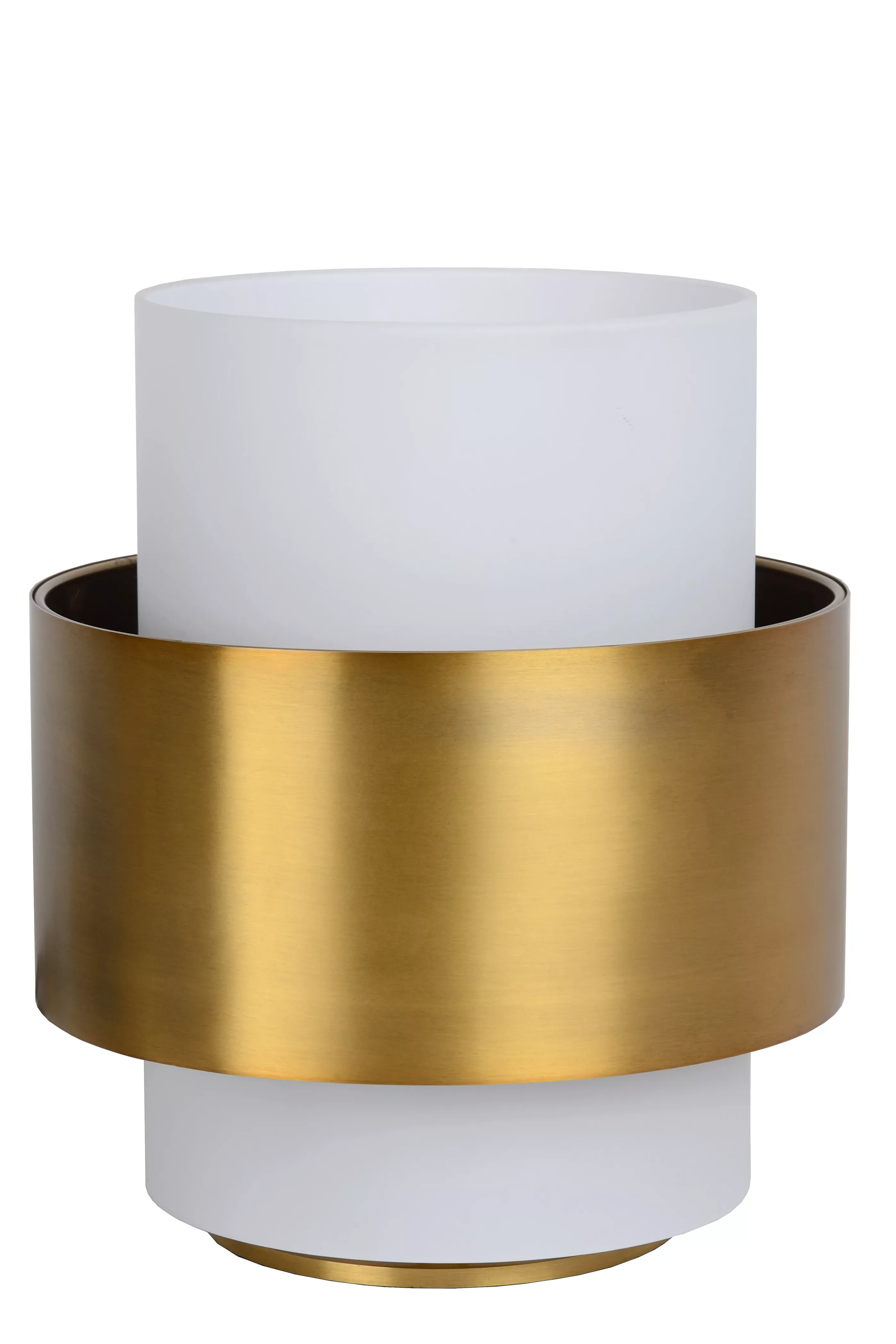 Online FIRMIN - Tafellamp - Ø 20 cm - 1xE27 - Mat Goud / Messing Tafellampen