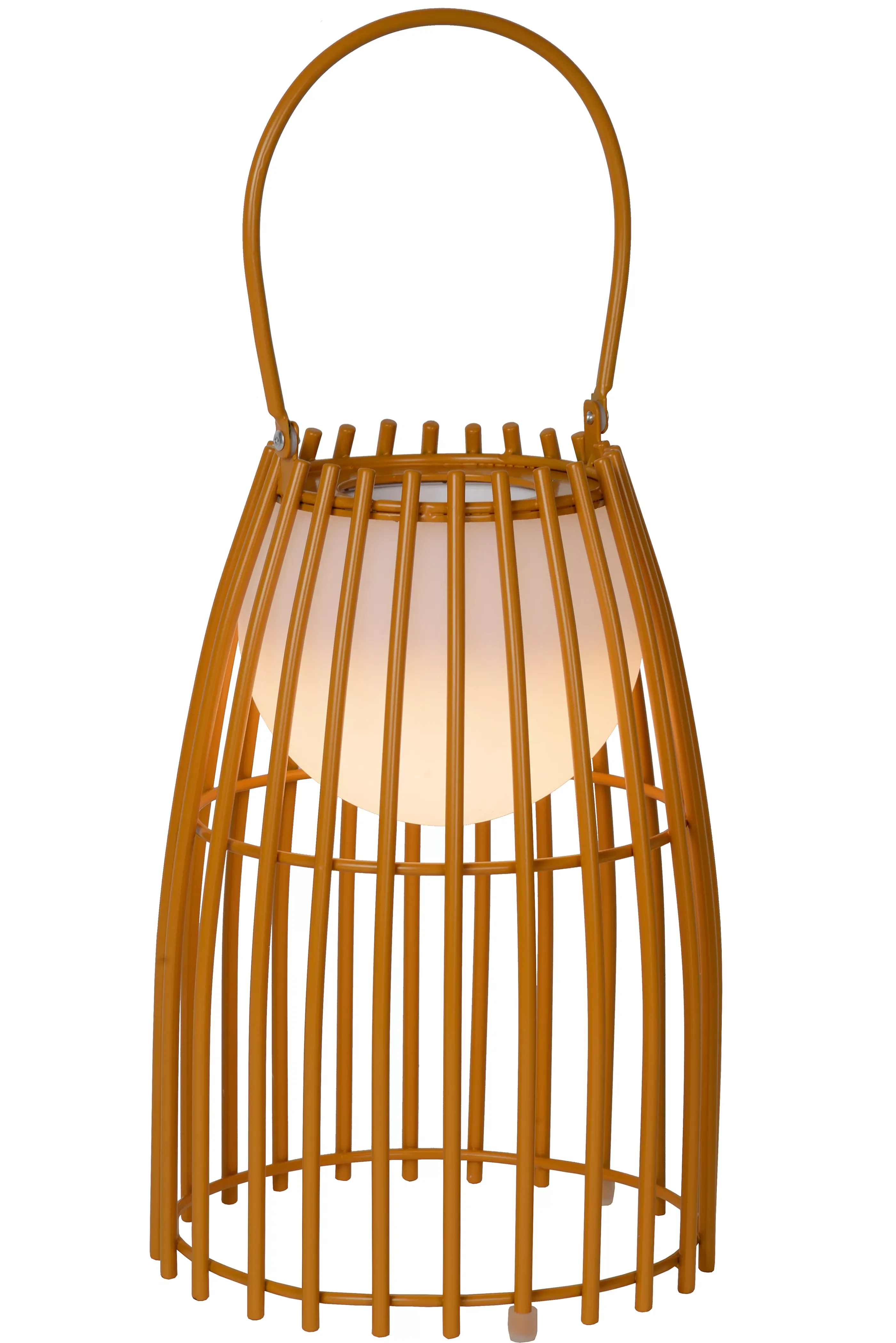 New FJARA - Oplaadbare Tafellamp Binnen/Buiten - Accu/Batterij - Ø 17,5 cm - LED Dim to warm - 1x0,3W 2800K/3200K - IP44 - Bruin Tafellampen Buiten