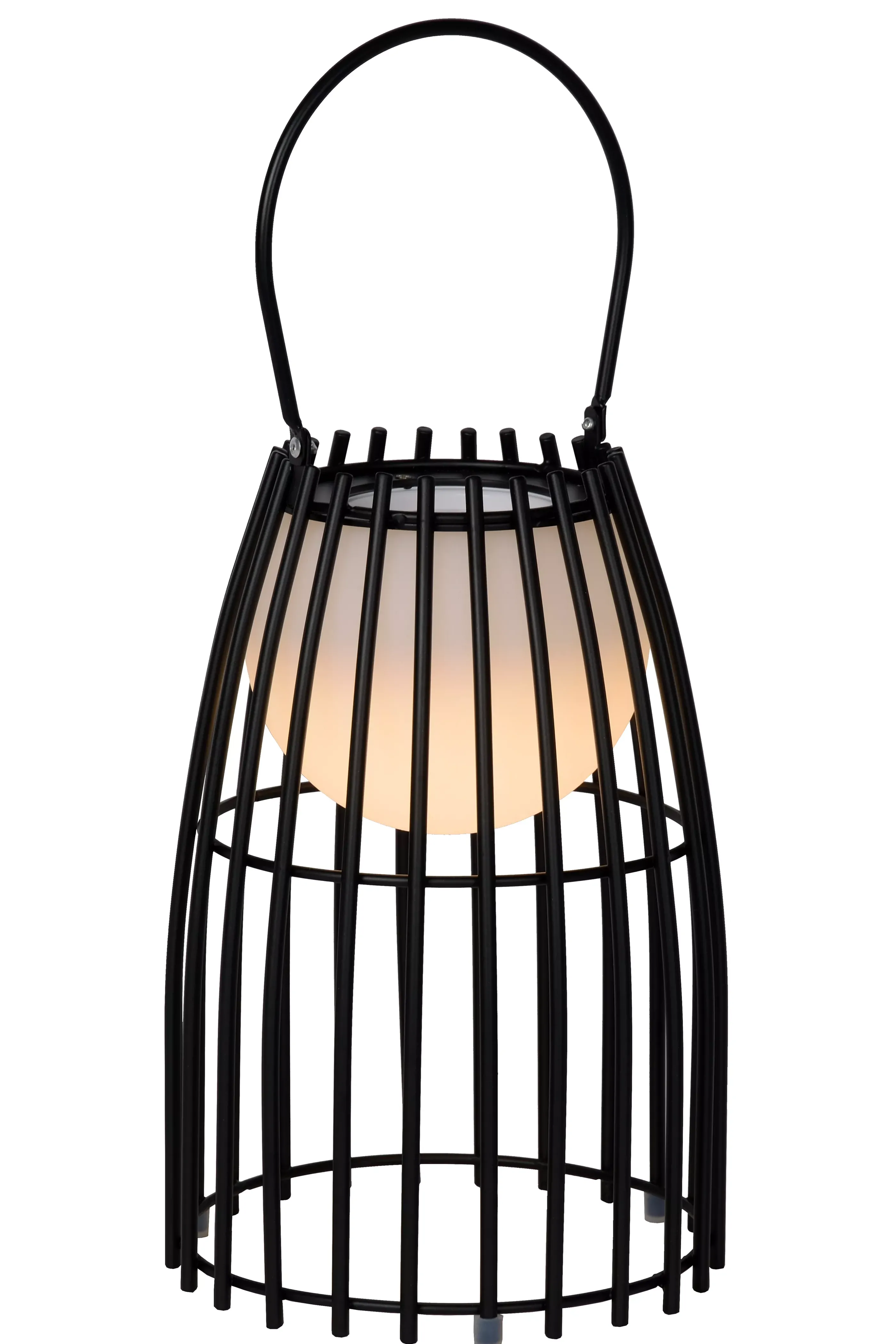 Hot FJARA - Oplaadbare Tafellamp Binnen/Buiten - Accu/Batterij - Ø 17,5 cm - LED Dim to warm - 1x0,3W 2800K/3200K - IP44 - Zwart Tafellampen Buiten