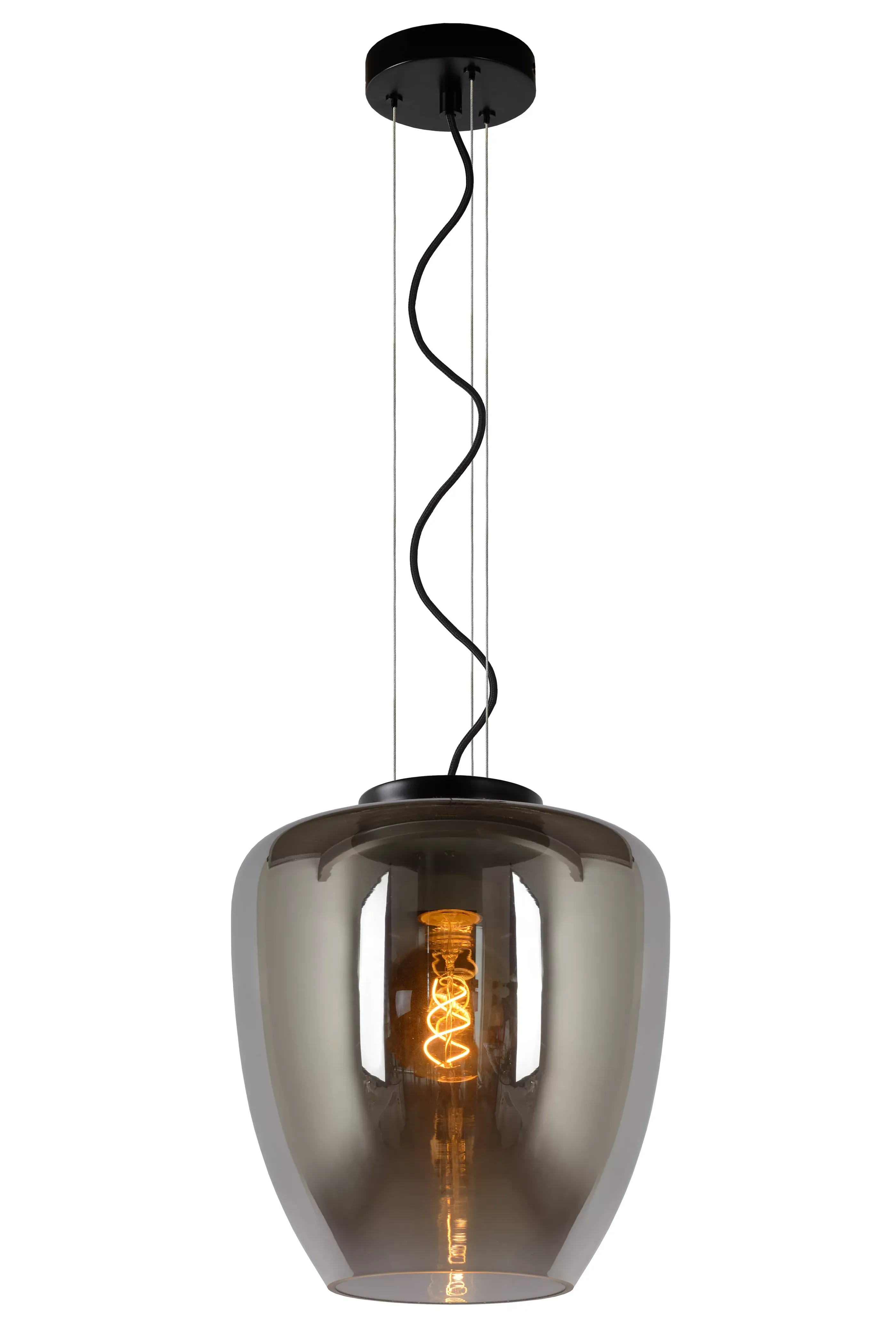 Sale FLORIEN - Hanglamp - Ø 28 cm - 1xE27 - Fumé Hanglampen