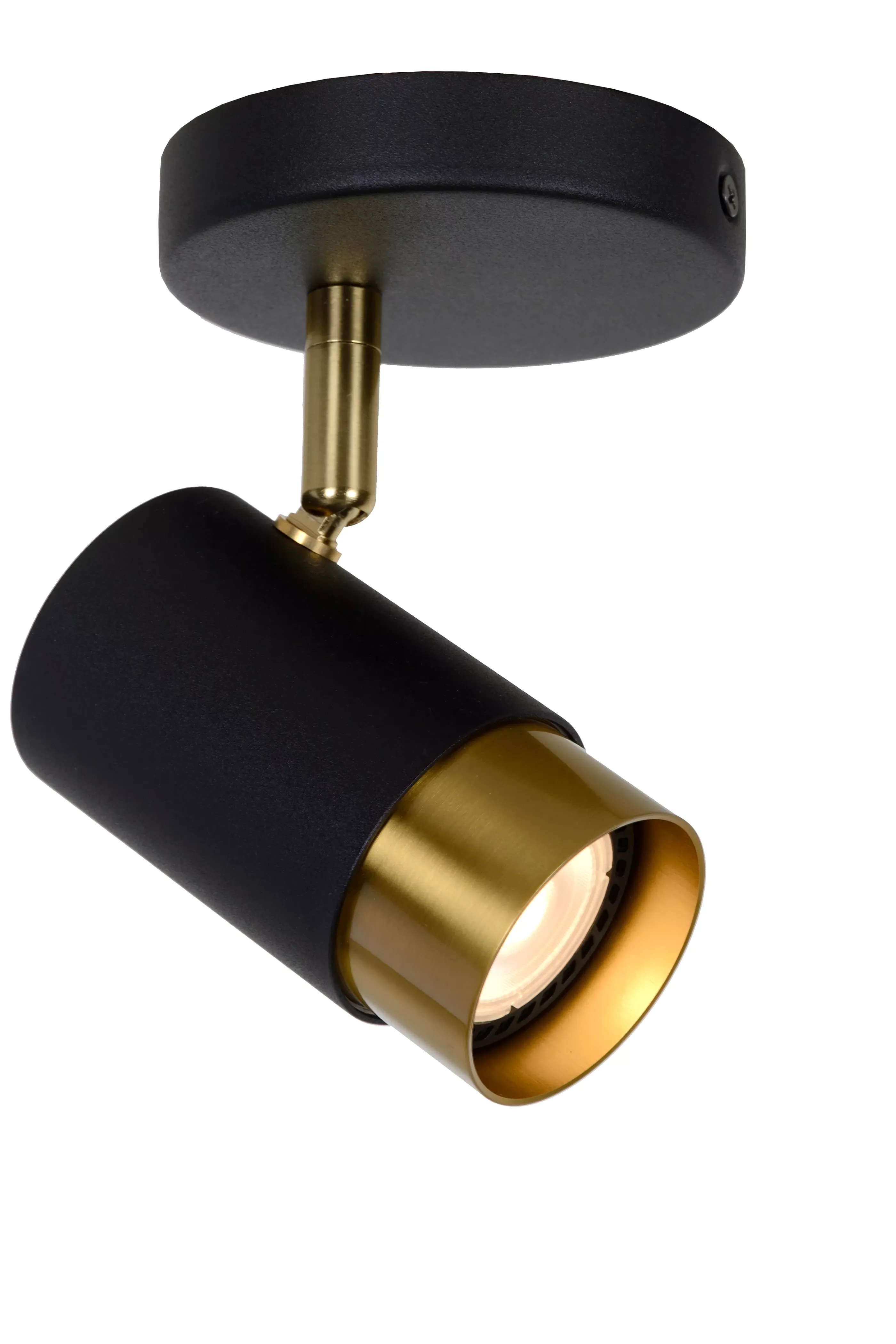 Sale FLORIS - Plafondspot - Ø 10 cm - 1xGU10 - Zwart Plafondlampen