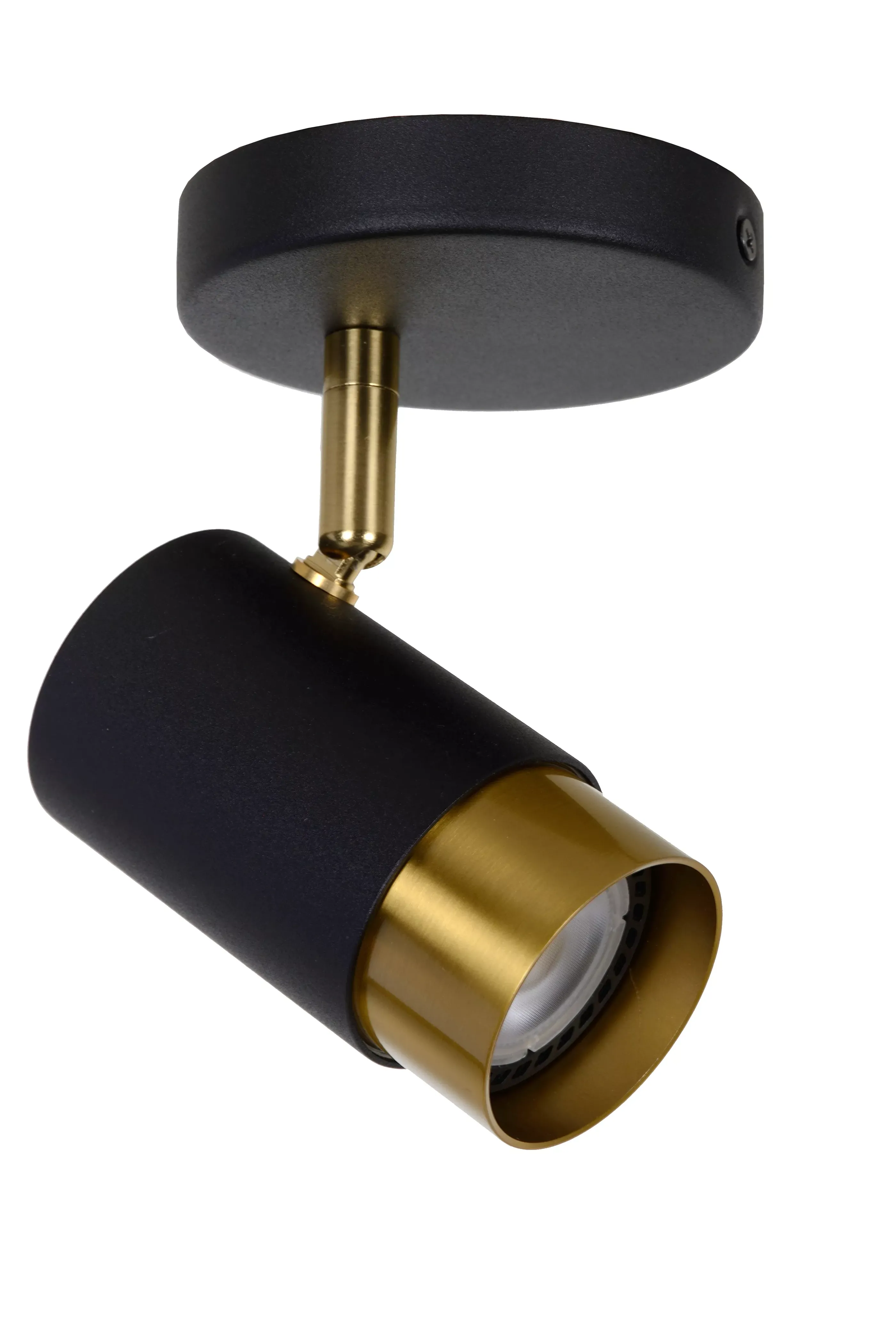 Sale FLORIS - Plafondspot - Ø 10 cm - 1xGU10 - Zwart Plafondlampen