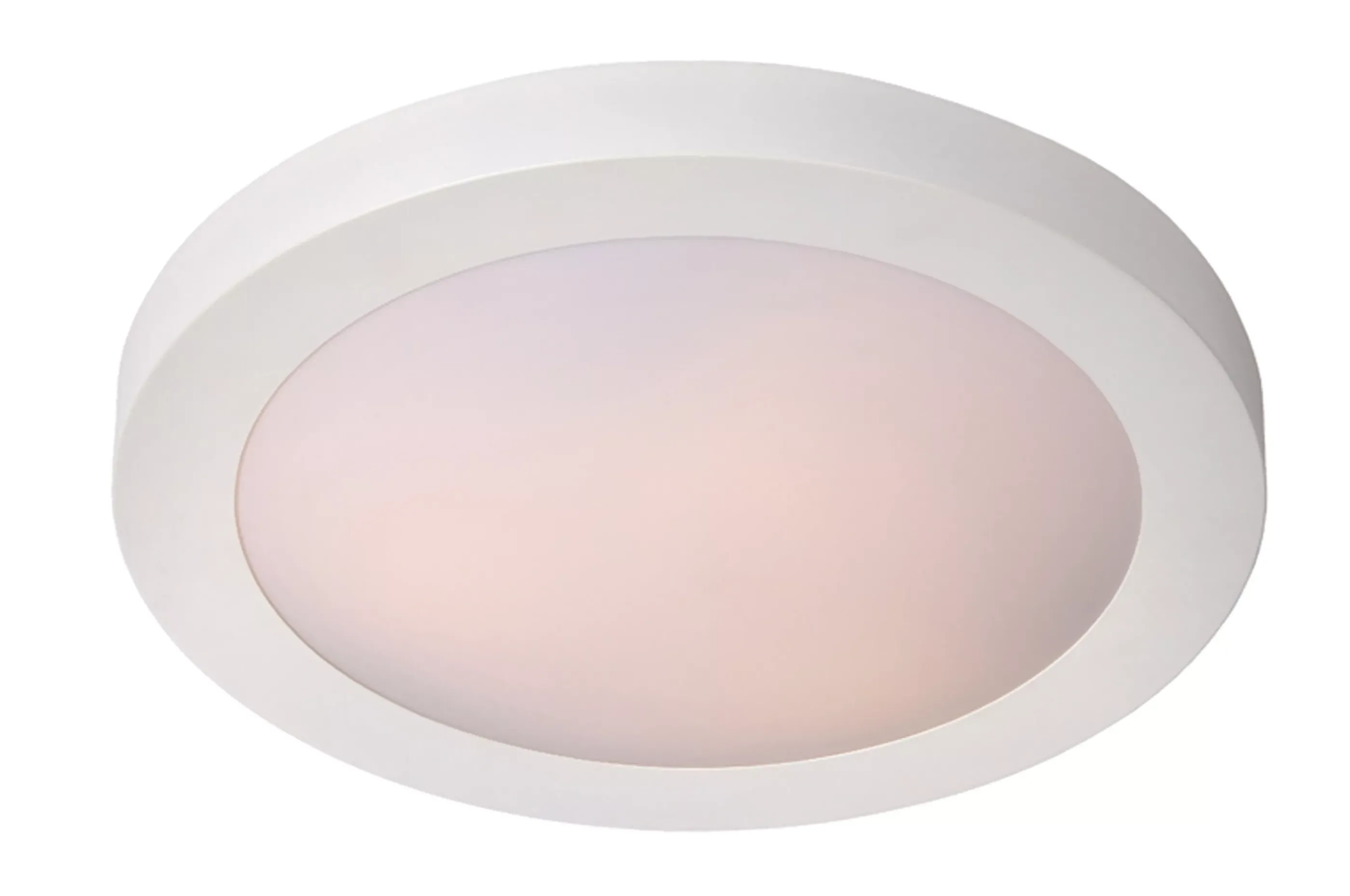 New FRESH - Plafonnière Badkamer - Ø 27 cm - 1xE27 - IP44 - Wit Plafondlampen
