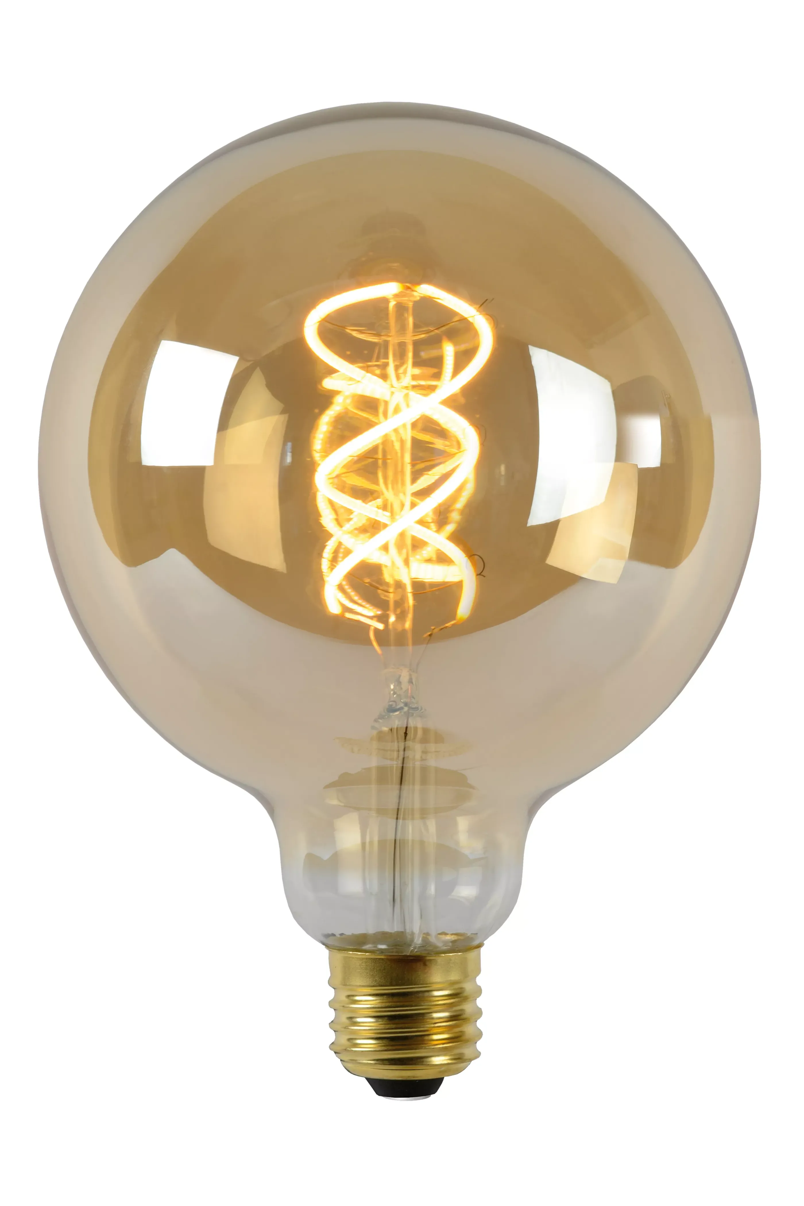 Hot G125 - Filament lamp - Ø 12,5 cm - LED Dimb. - E27 - 1x4,9W 2200K - Amber Kooldraadlampen