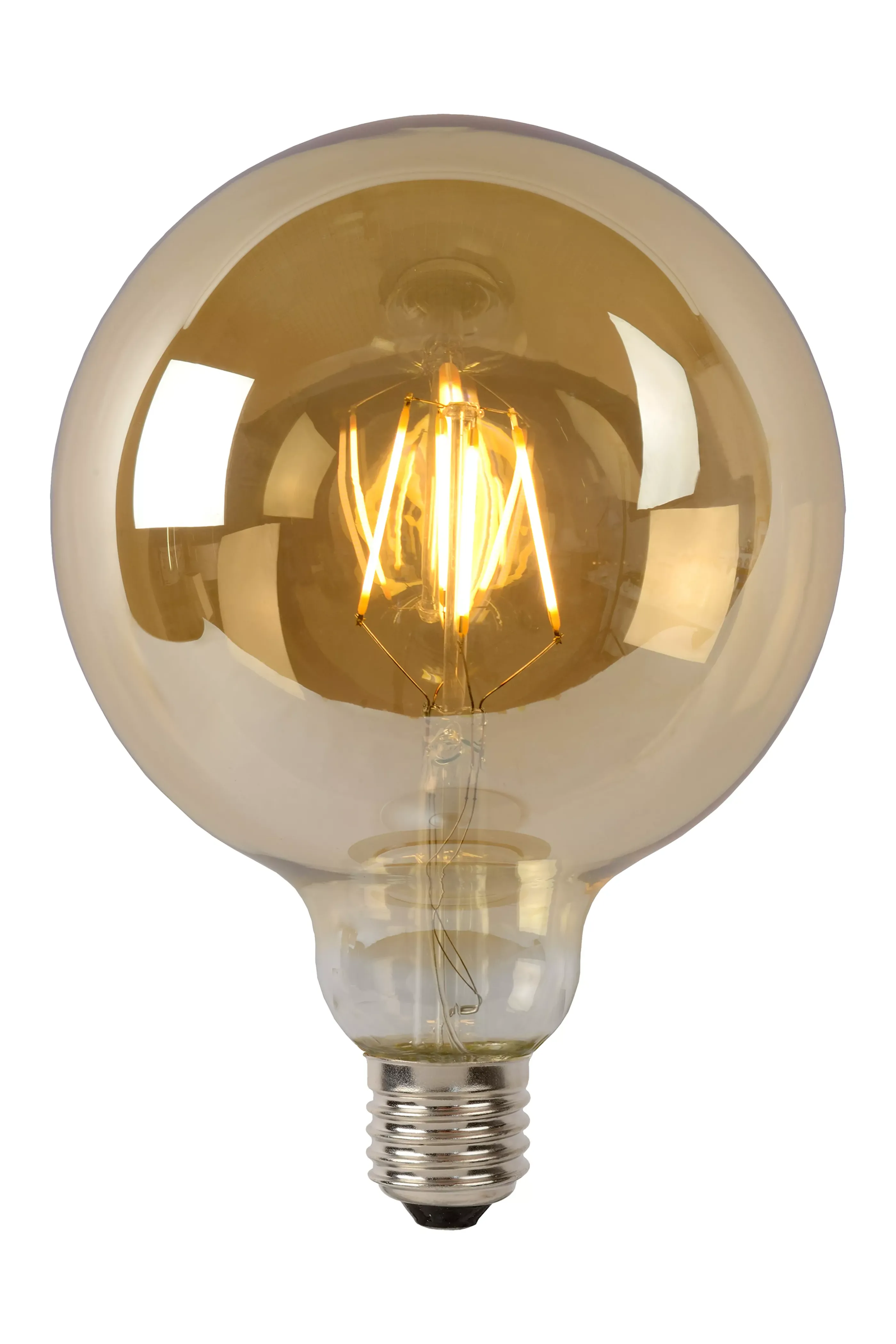 Fashion G125 - Filament lamp - Ø 12,5 cm - LED Dimb. - E27 - 1x8W 2700K - Amber Kooldraadlampen