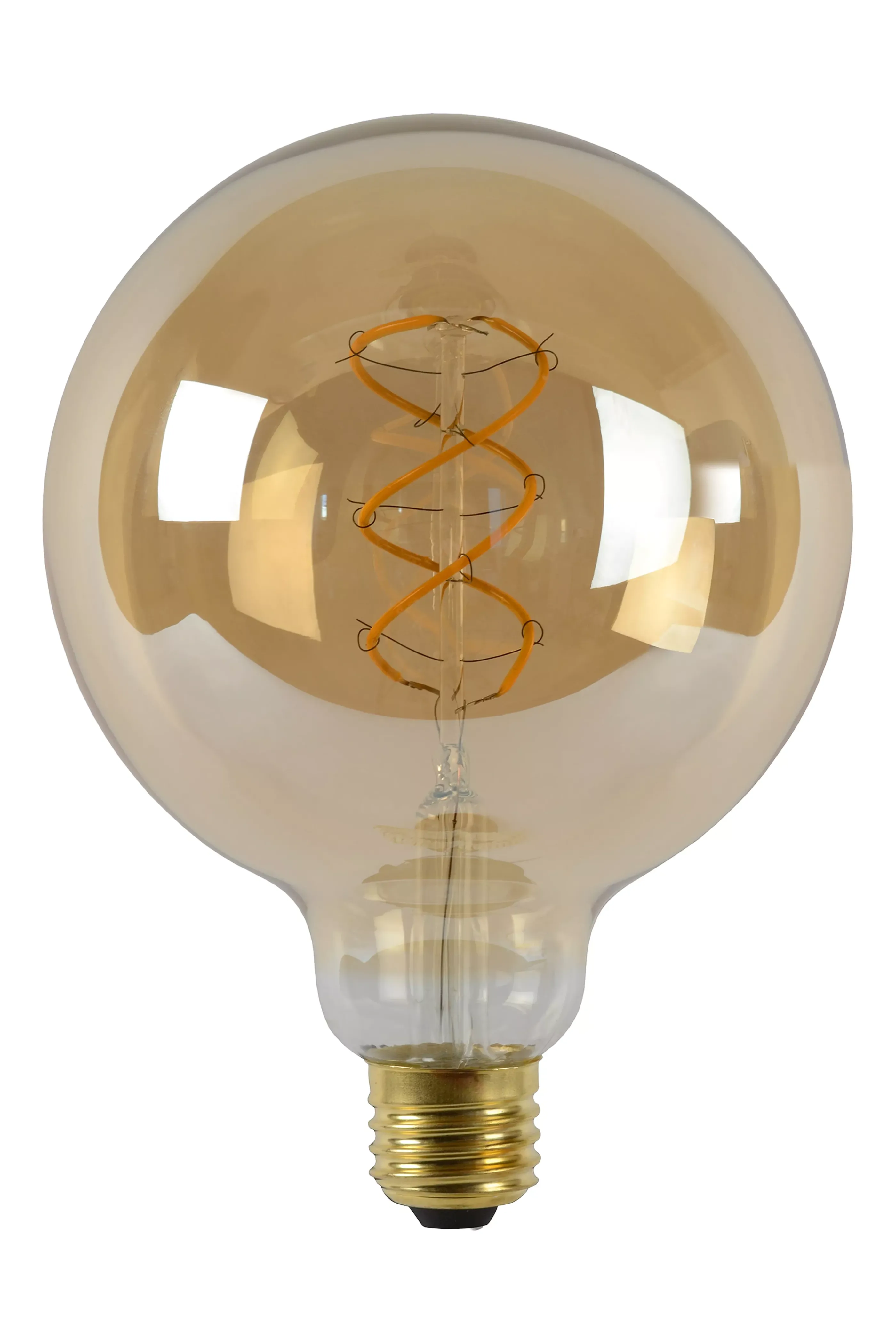 Hot G125 - Filament lamp - Ø 12,5 cm - LED Dimb. - E27 - 1x4,9W 2200K - Amber Kooldraadlampen