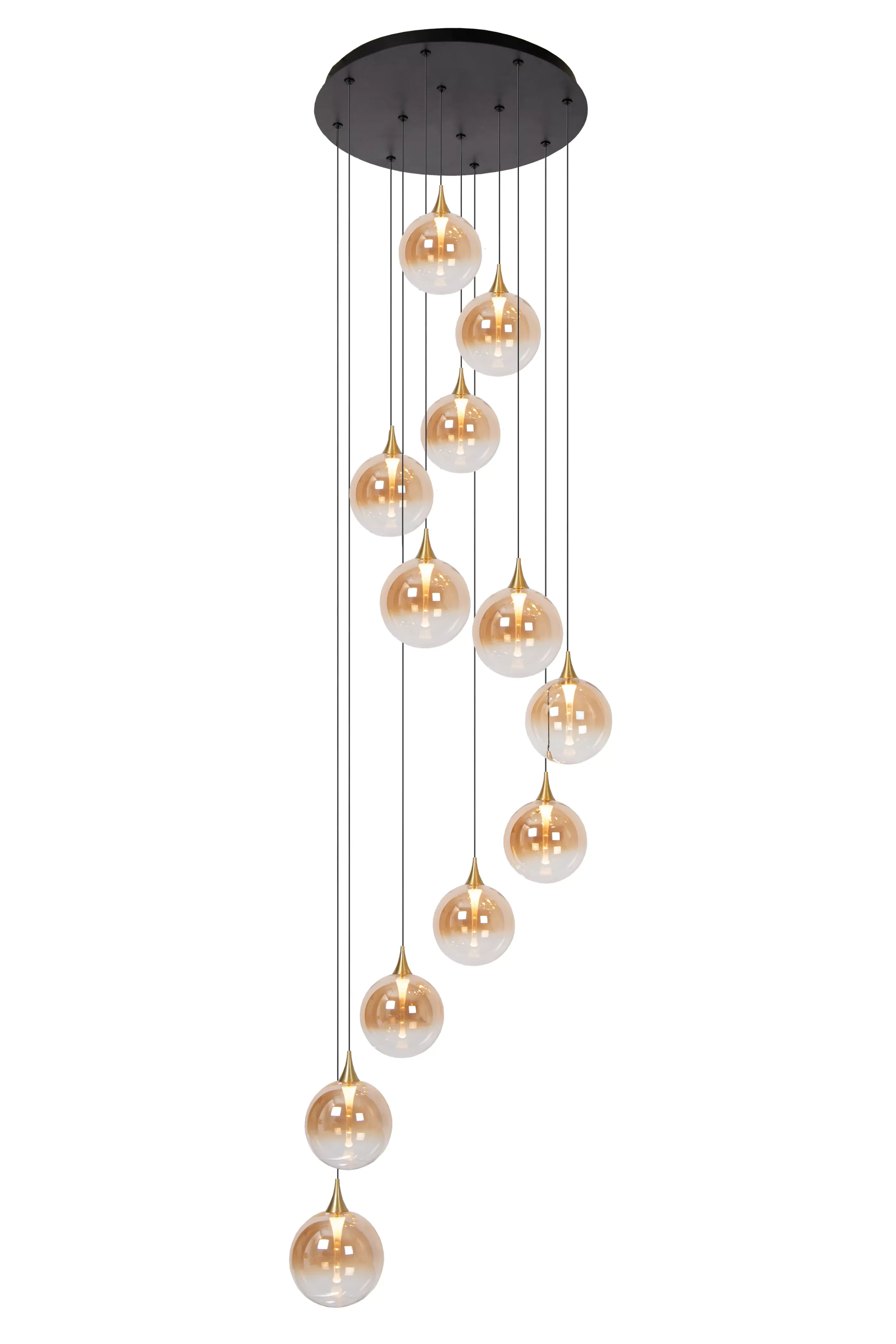 Store GISELA - Hanglamp - Ø 61 cm - LED Dimb. - 12x3,5W 2700K - Amber Hanglampen
