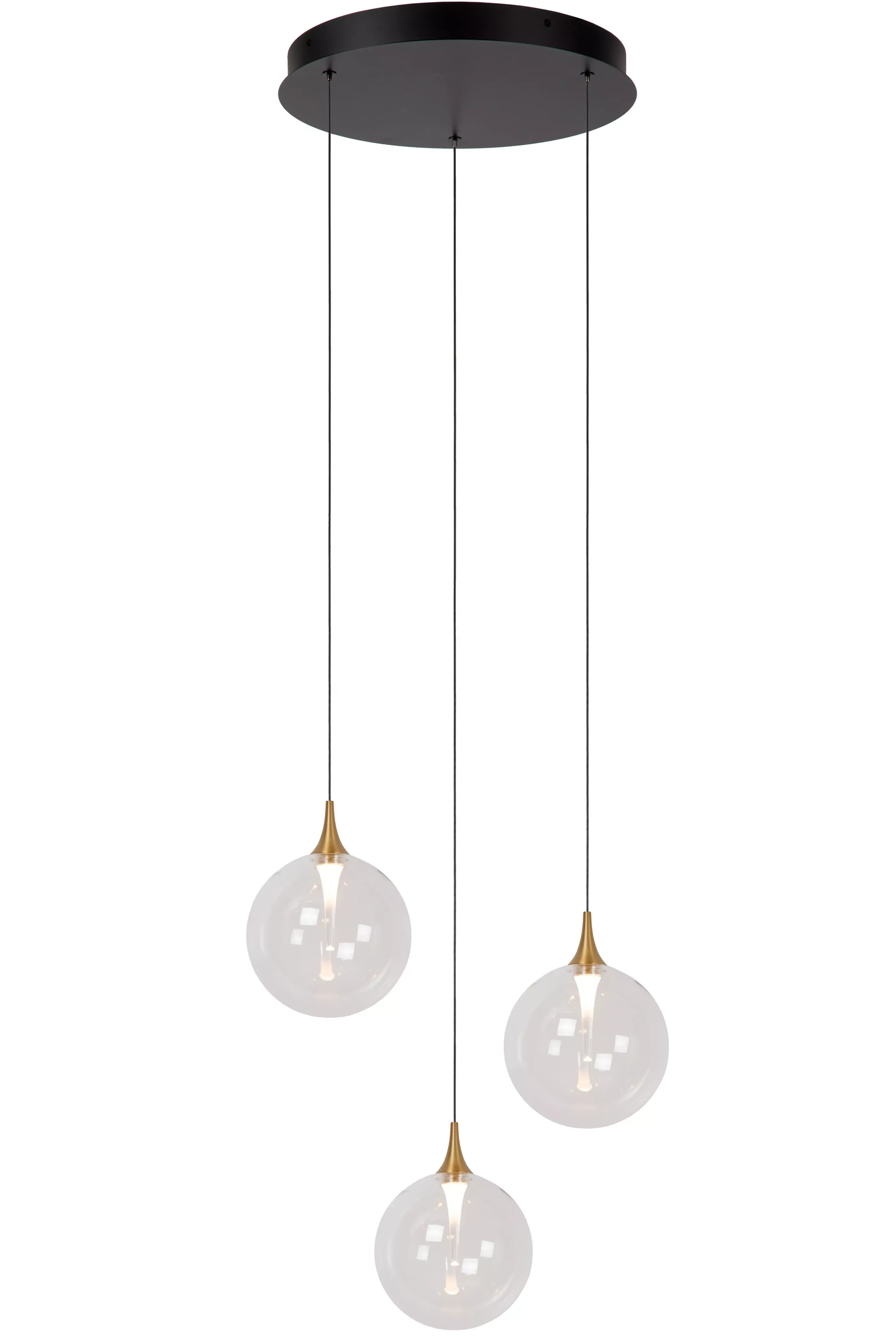 New GISELA - Hanglamp - Ø 36 cm - LED Dimb. - 3x4,3W 2700K - Transparant Hanglampen
