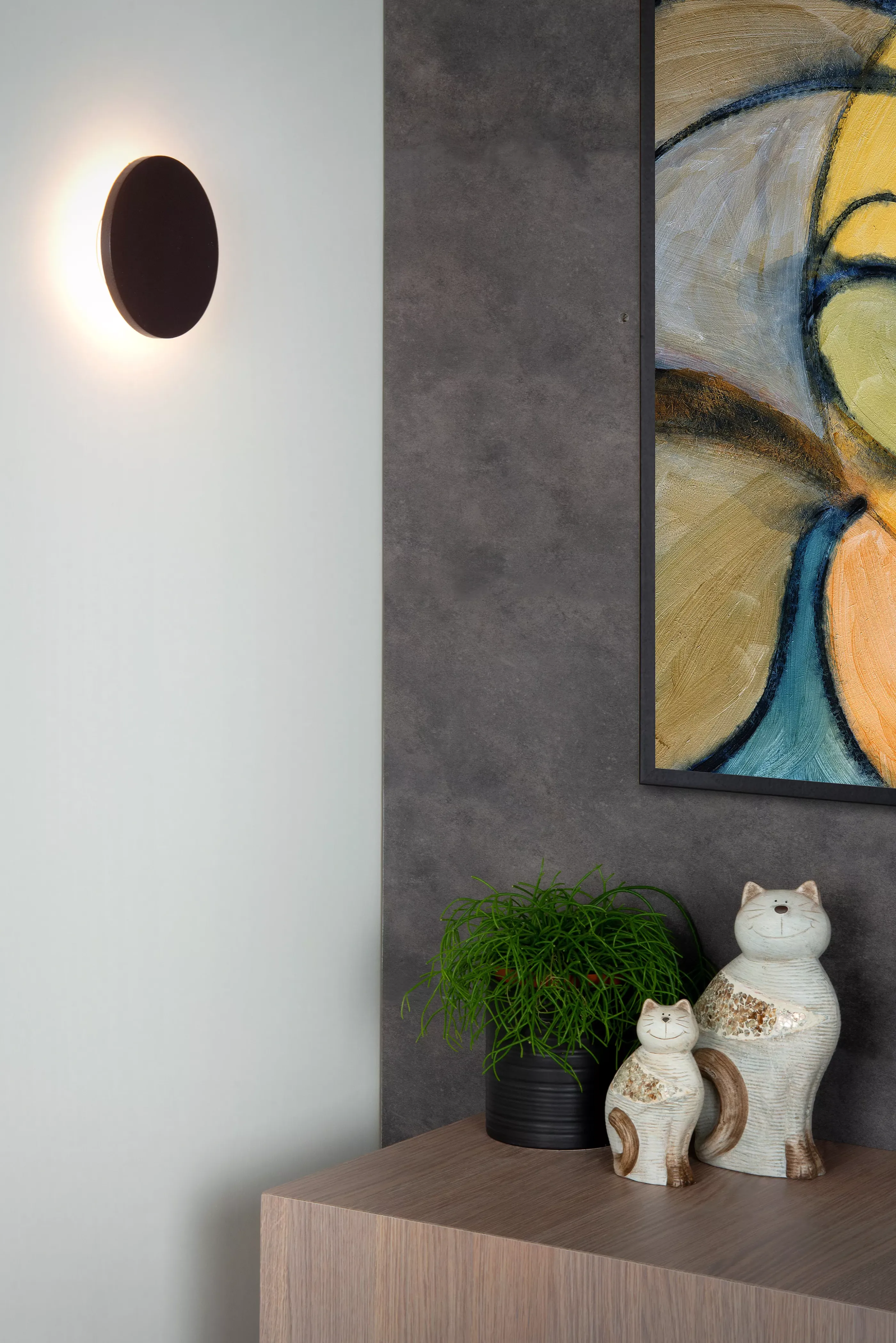 Store GLIMPSE - Wandlamp - Ø 14 cm - LED - 1x5W 2700K - Bruin Wandverlichting