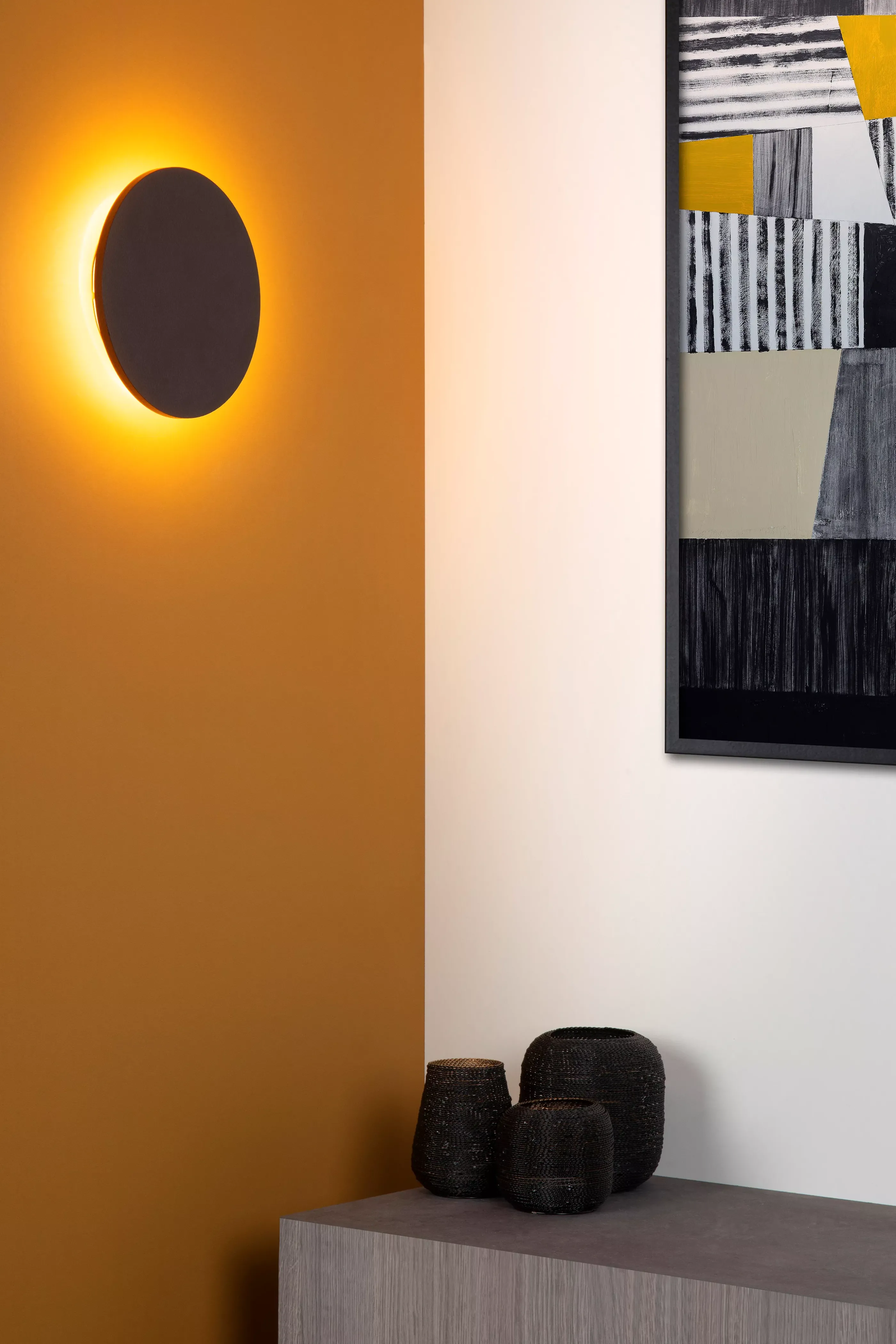 Store GLIMPSE - Wandlamp - Ø 22 cm - LED - 1x11W 2700K - Bruin Wandverlichting