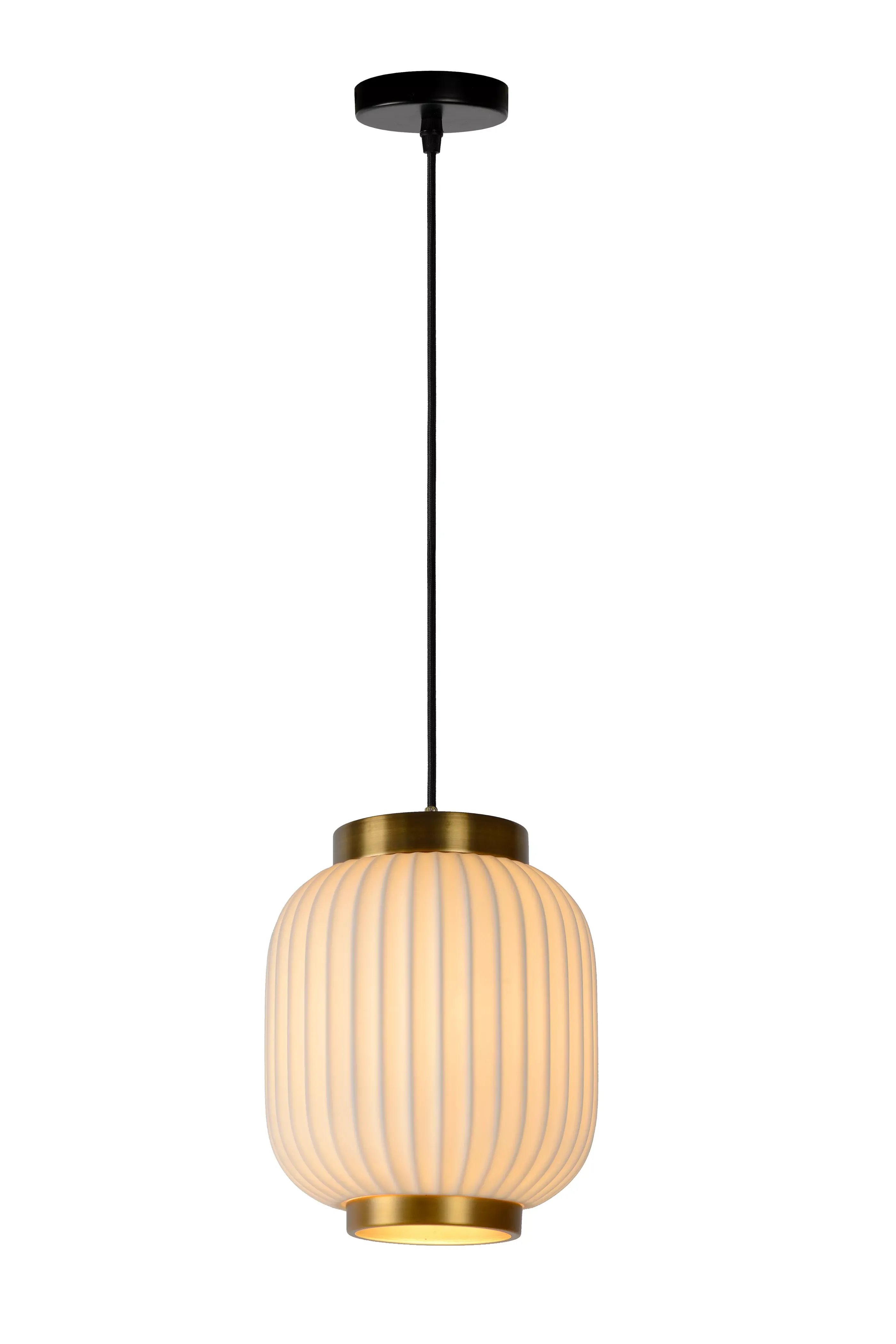 Discount GOSSE - Hanglamp - Ø 19,5 cm - 1xE27 - Wit Hanglampen