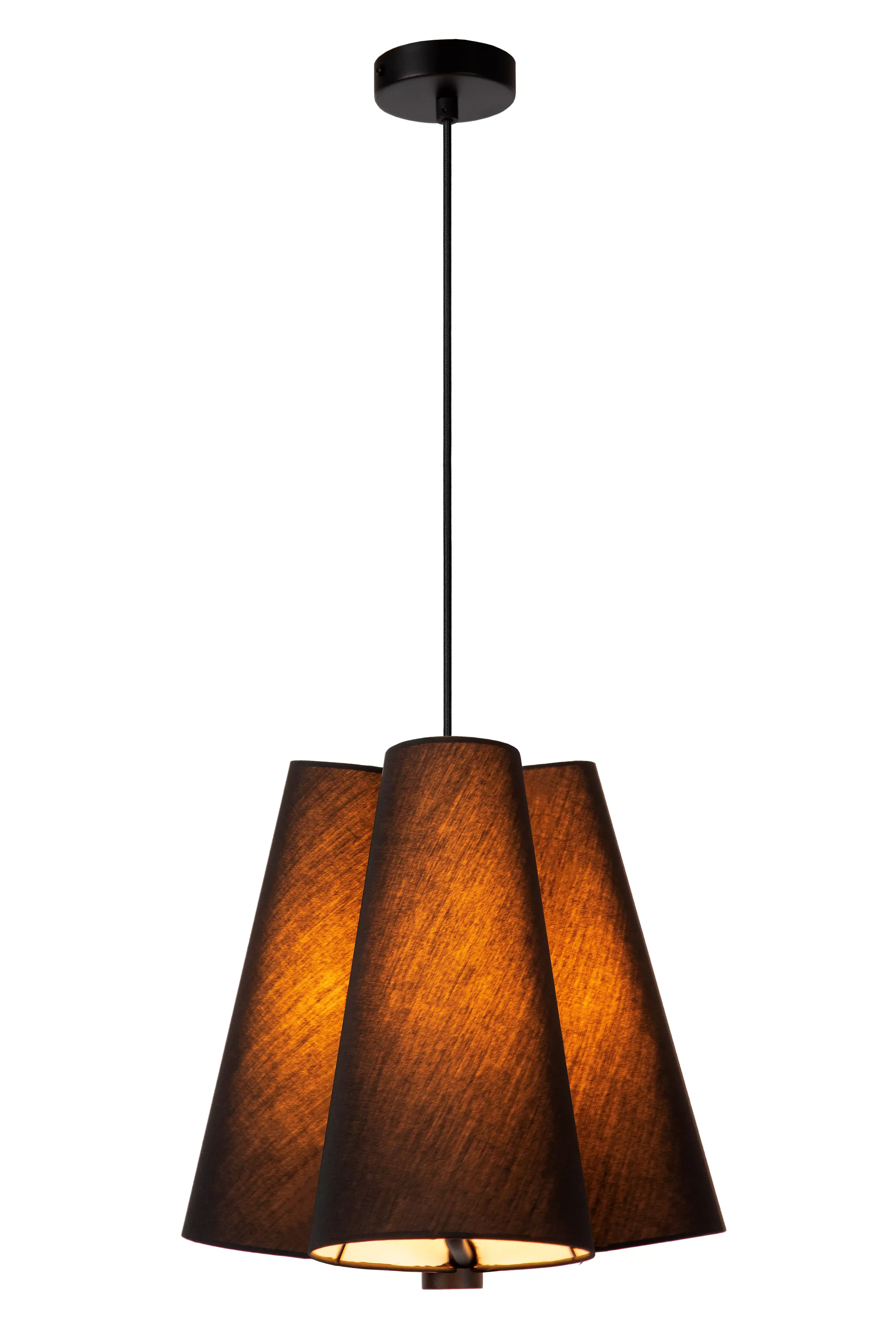 Sale GREGORY - Hanglamp - Ø 34,3 cm - 3xE27 - Zwart Hanglampen