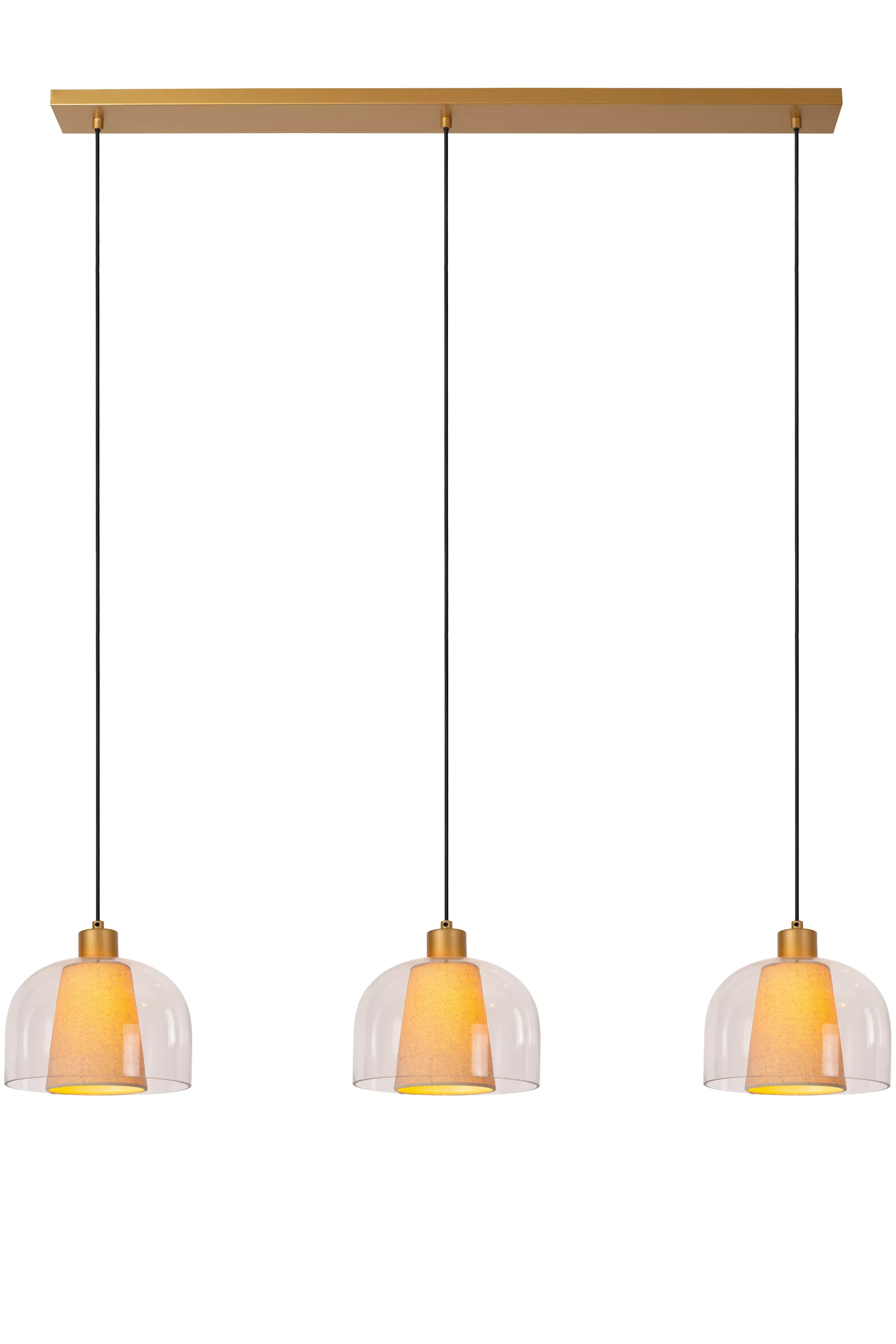 Store GUNHILD - Hanglamp - 3xE27 - Transparant Hanglampen