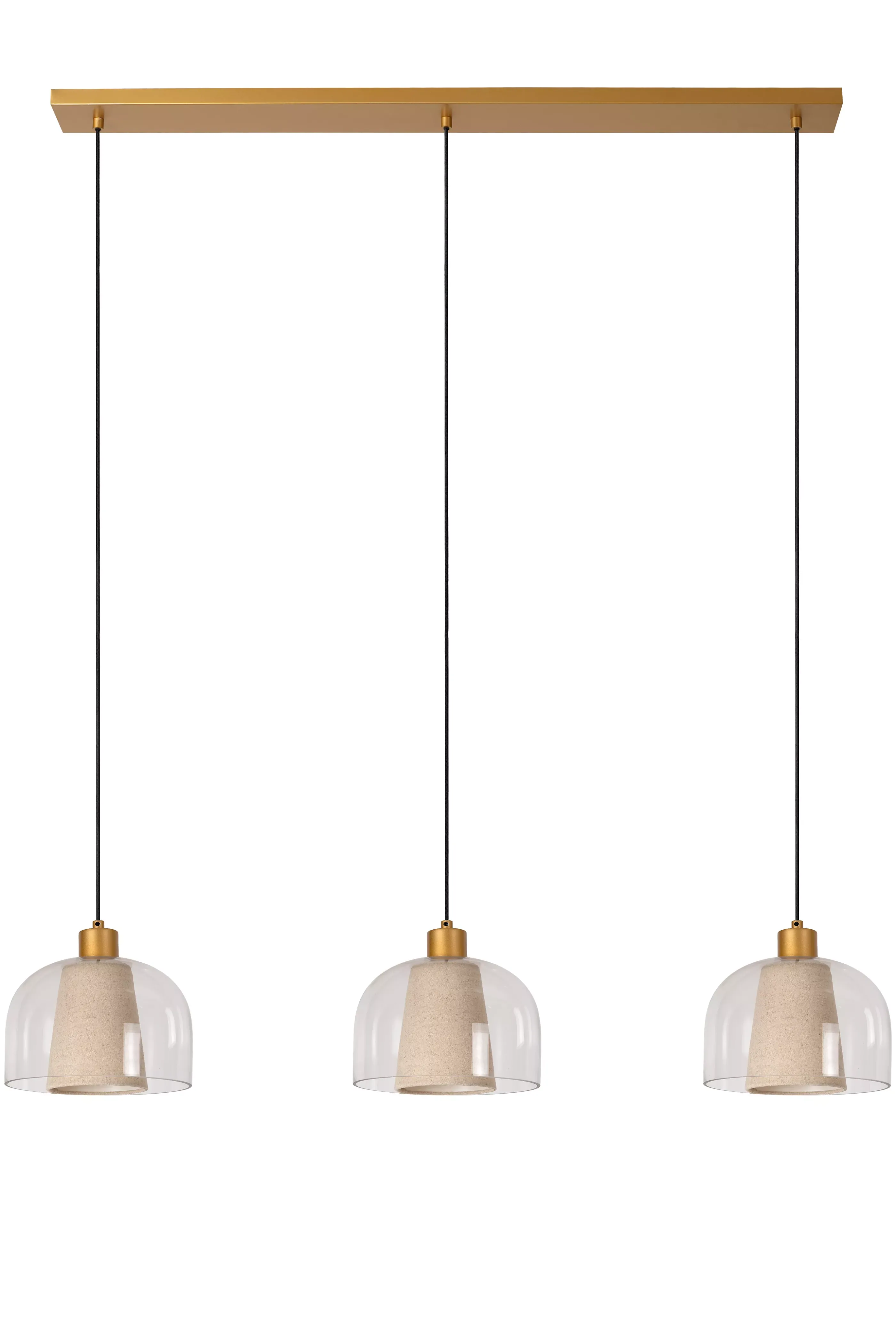 Store GUNHILD - Hanglamp - 3xE27 - Transparant Hanglampen
