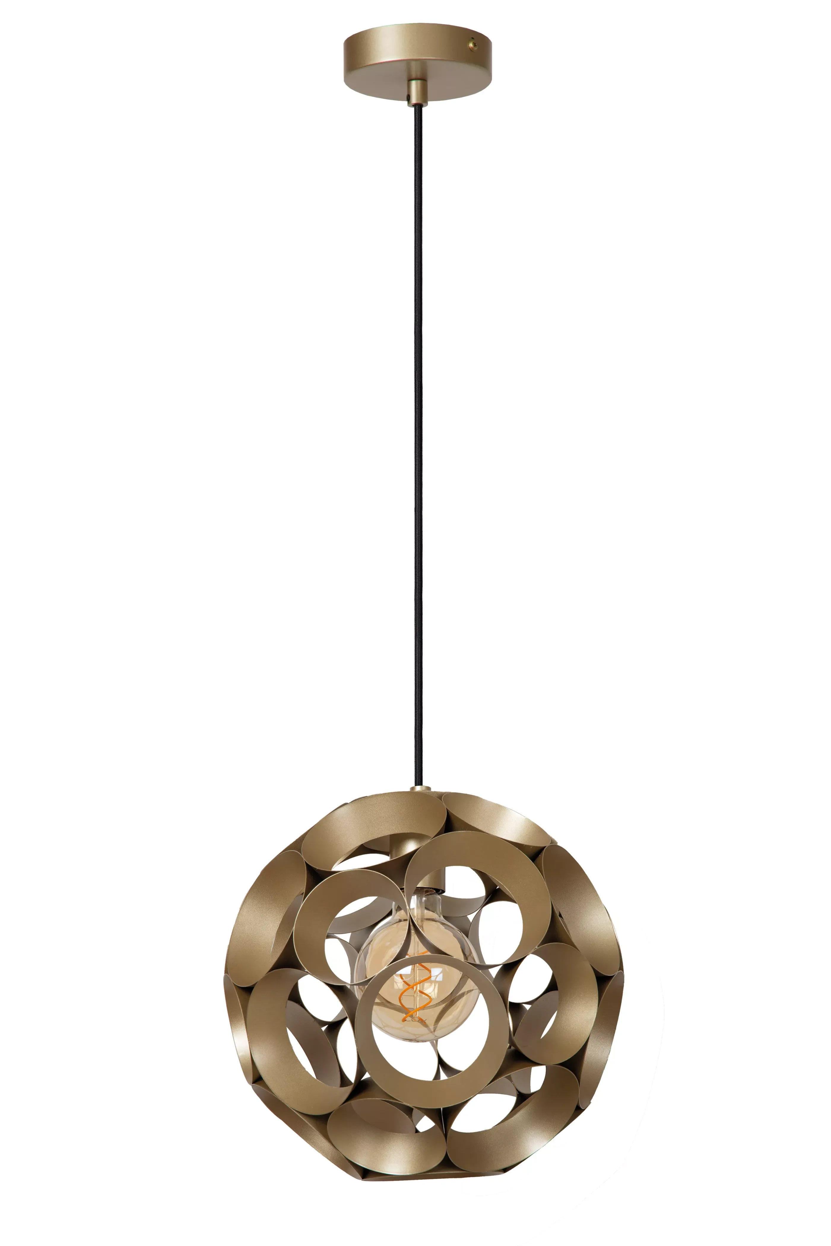 Cheap HANNELORE - Hanglamp - Ø 30 cm - 1xE27 - Mat Goud / Messing Hanglampen