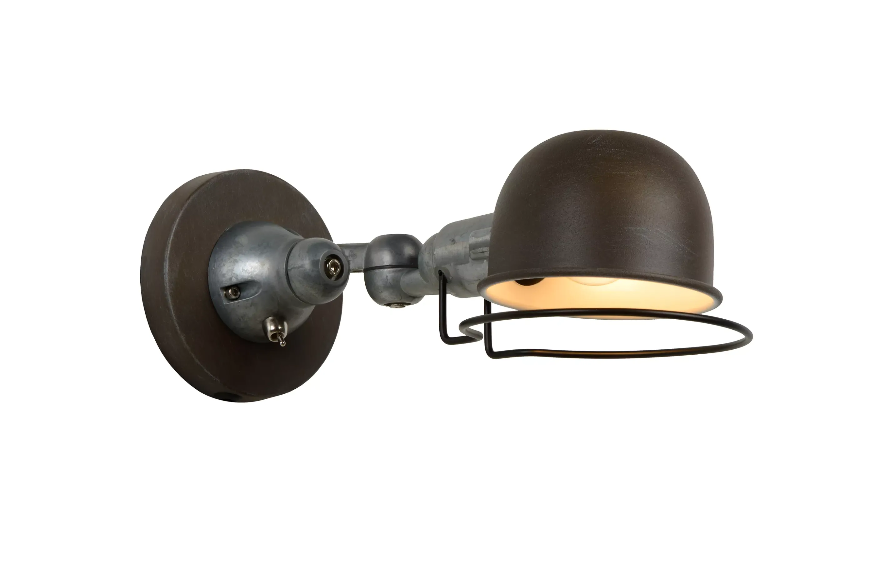 Sale HONORE - Wandlamp - 1xE14 - Roest bruin Wandverlichting
