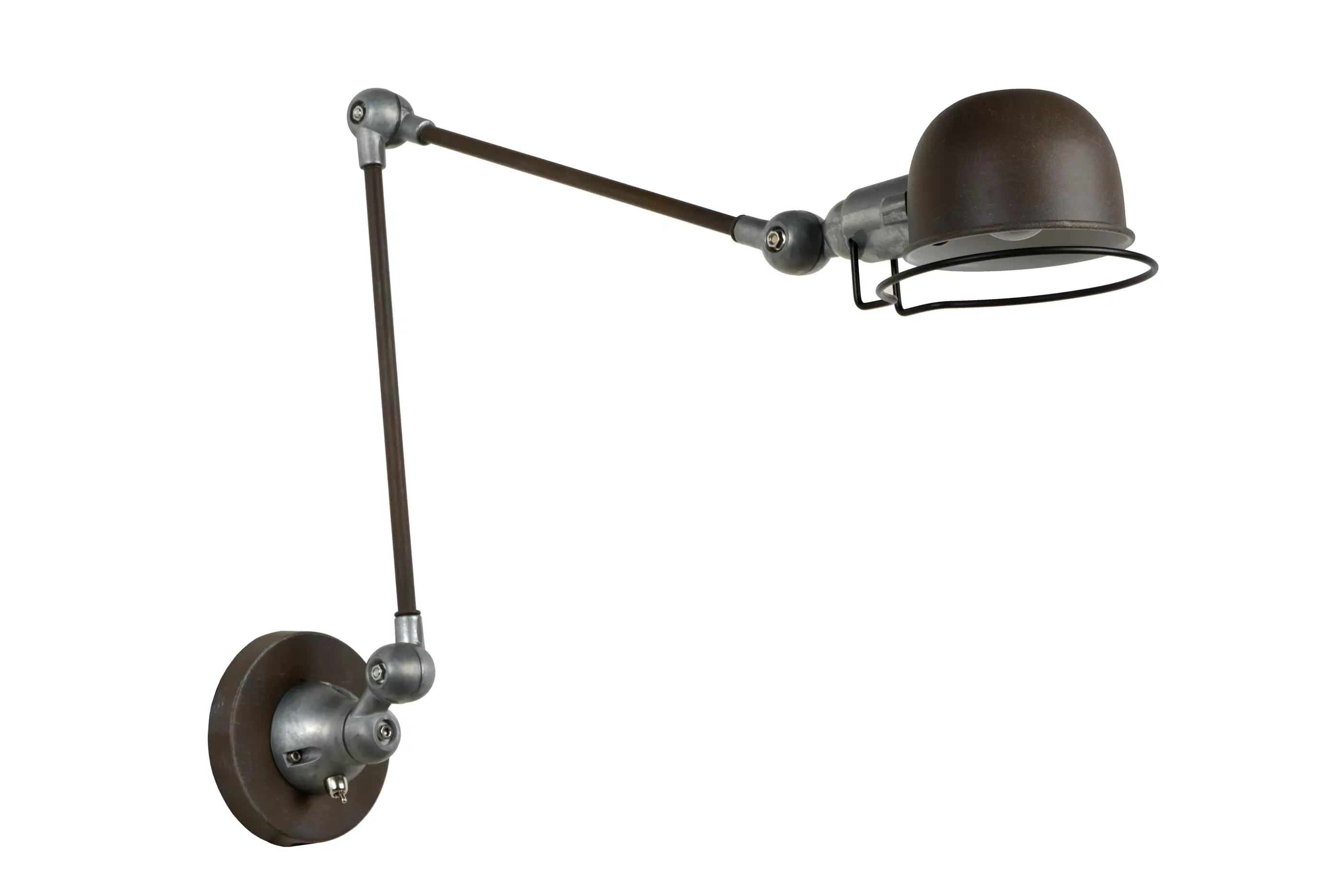 Online HONORE - Wandlamp - 1xE14 - Roest bruin Wandverlichting