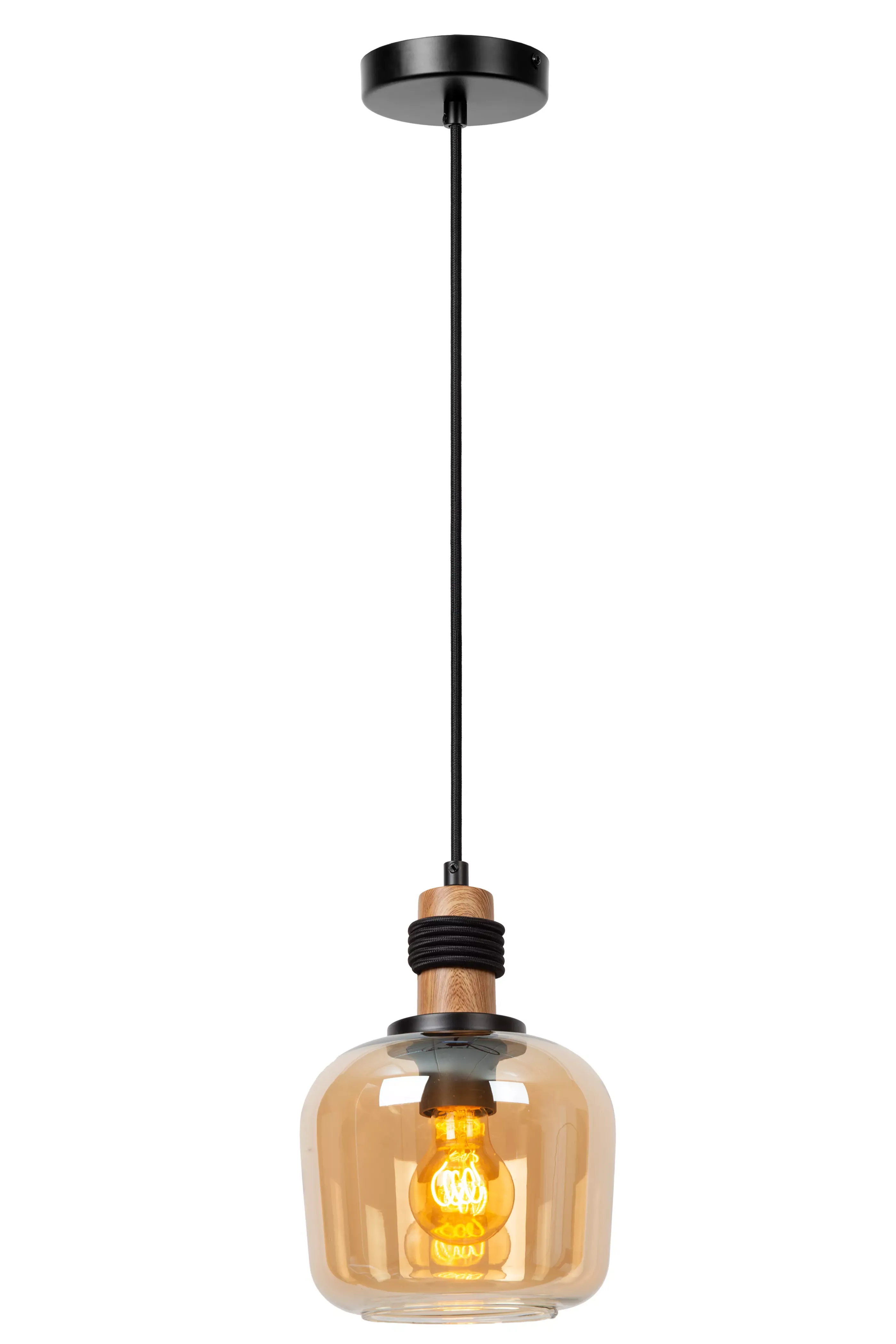 Sale ILONA - Hanglamp - Ø 18 cm - 1xE27 - Amber Hanglampen