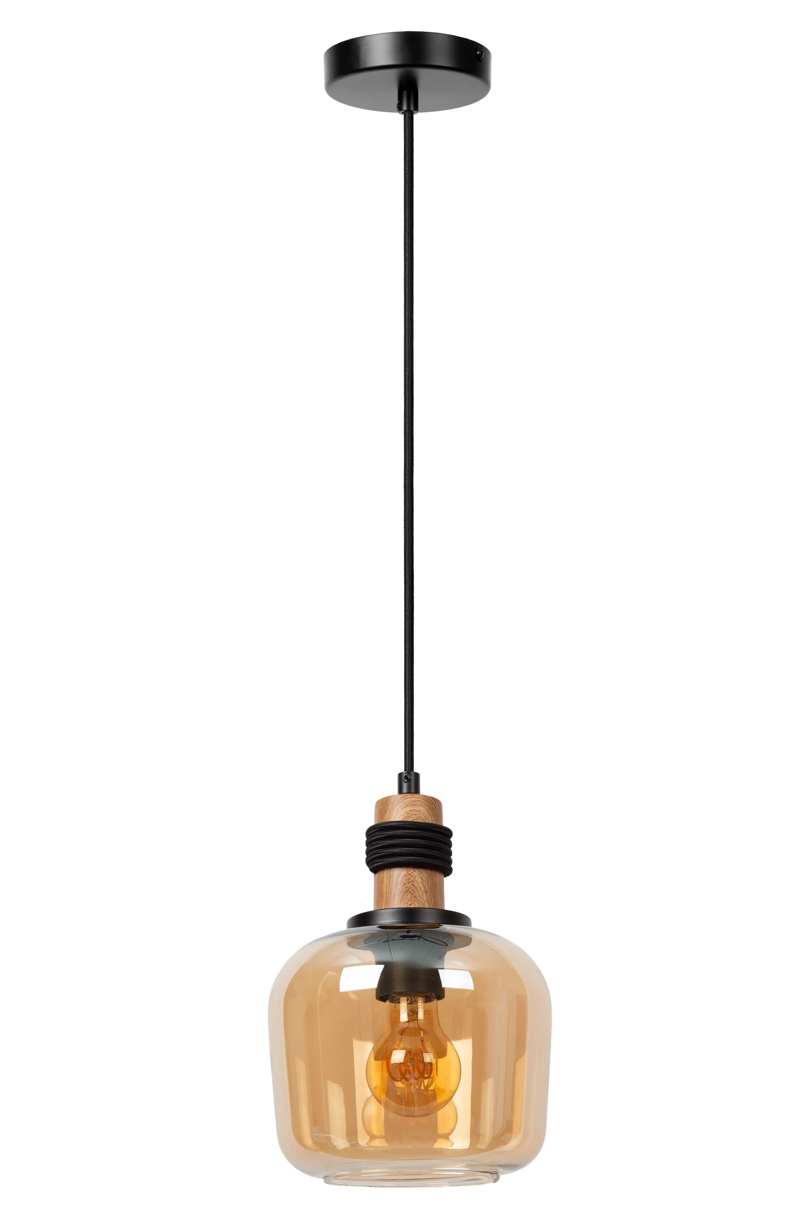 Sale ILONA - Hanglamp - Ø 18 cm - 1xE27 - Amber Hanglampen