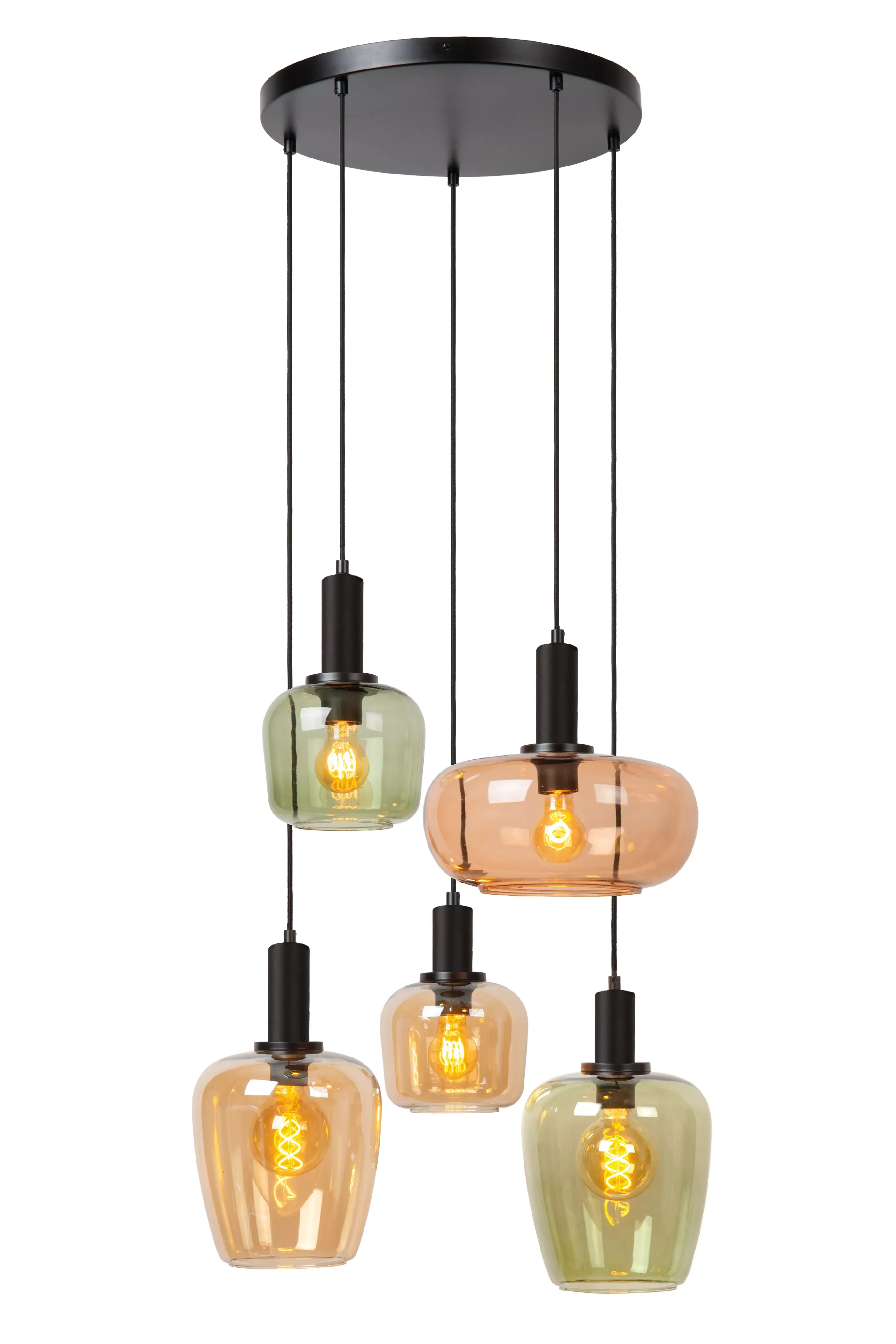New ILONA - Hanglamp - 5xE27 - Zwart Hanglampen