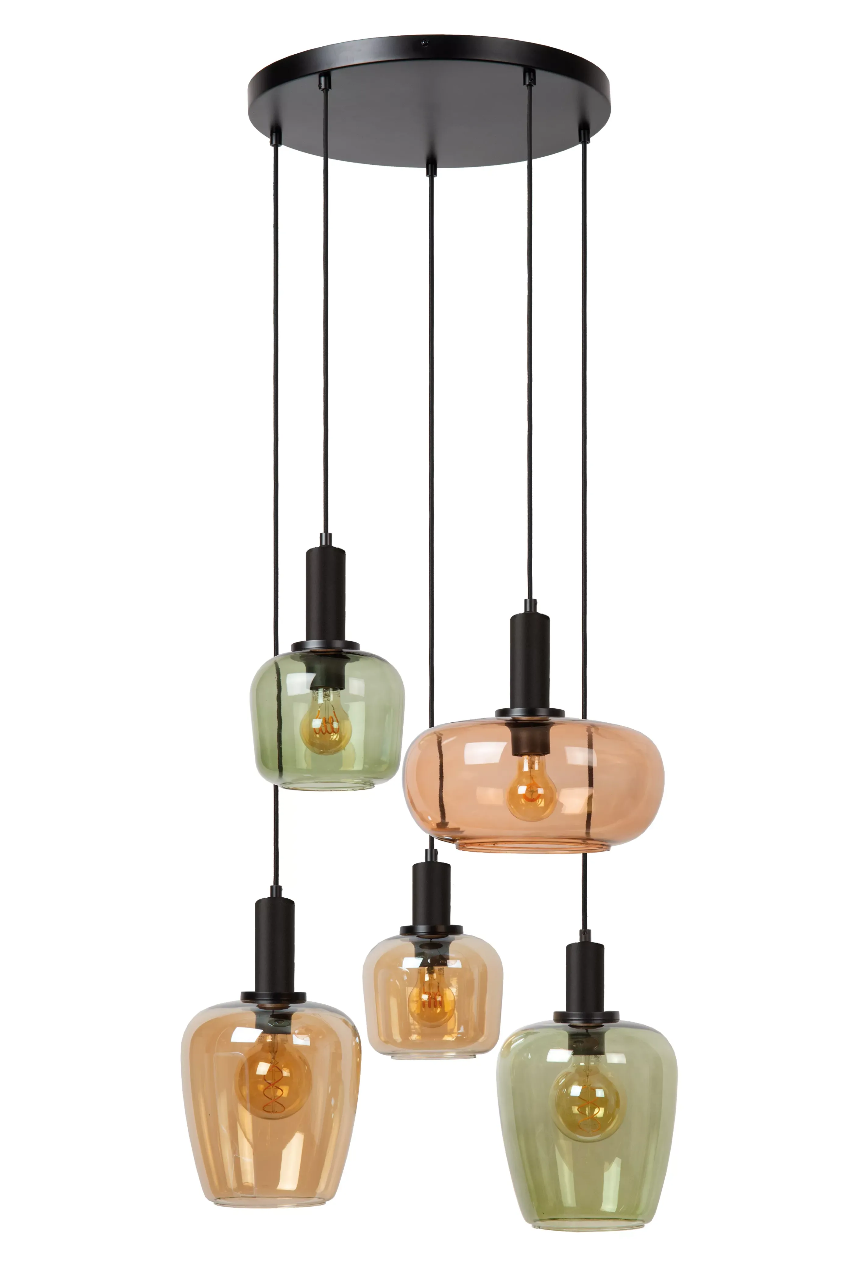 New ILONA - Hanglamp - 5xE27 - Zwart Hanglampen
