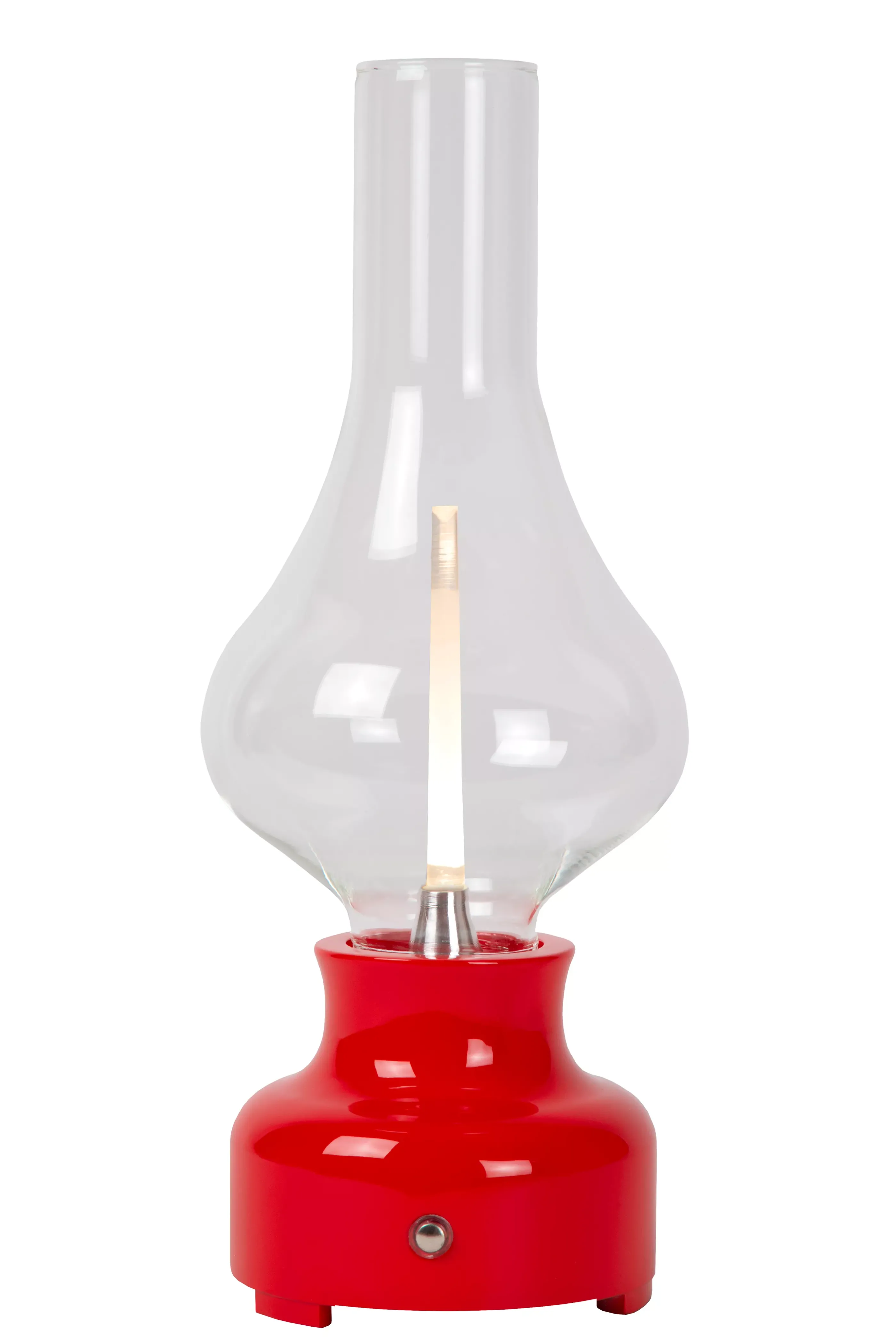 New JASON - Oplaadbare Tafellamp - Accu/Batterij - Ø 12 cm - LED 3 StepDim - 1x2W 3000K - Rood Tafellampen