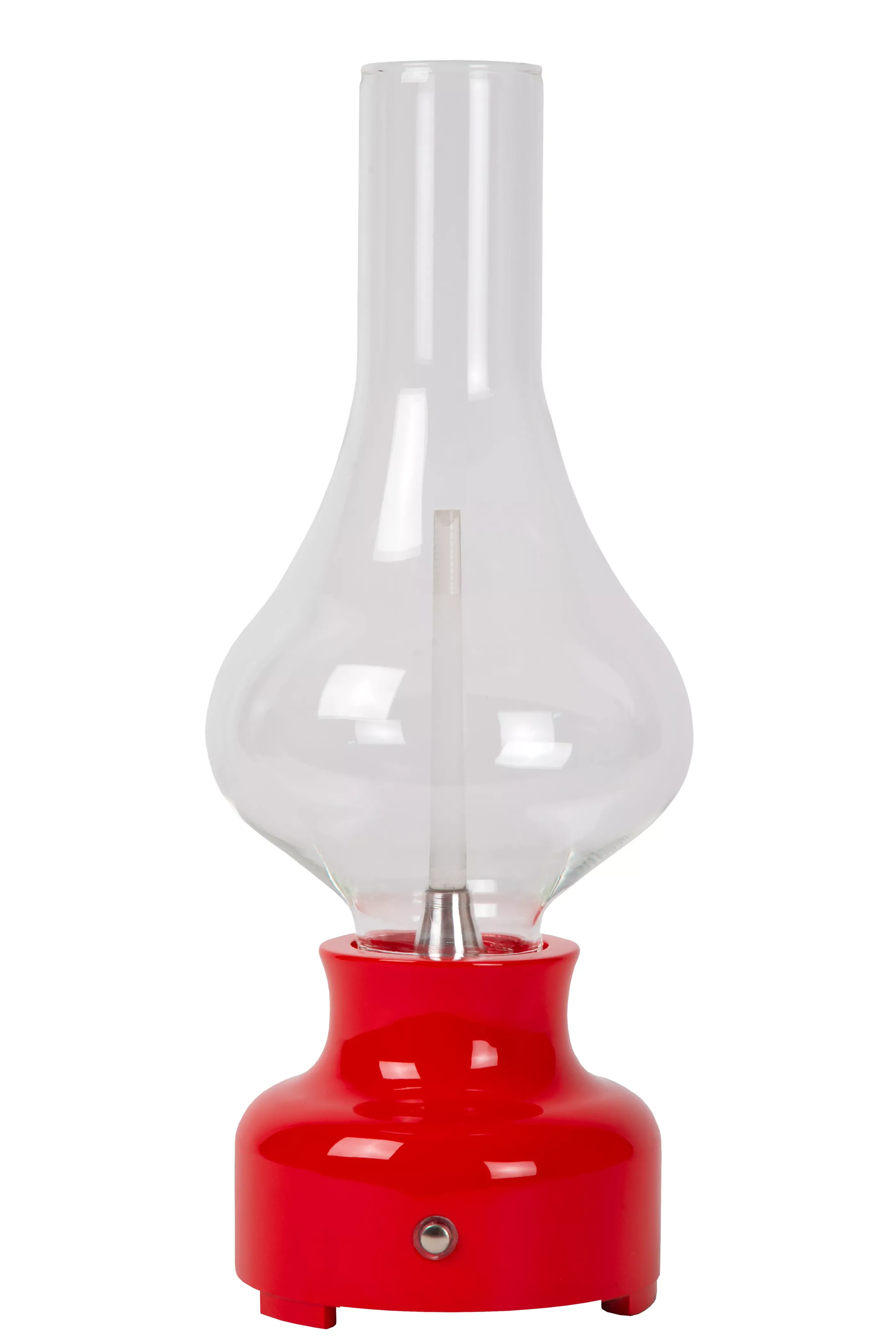 New JASON - Oplaadbare Tafellamp - Accu/Batterij - Ø 12 cm - LED 3 StepDim - 1x2W 3000K - Rood Tafellampen