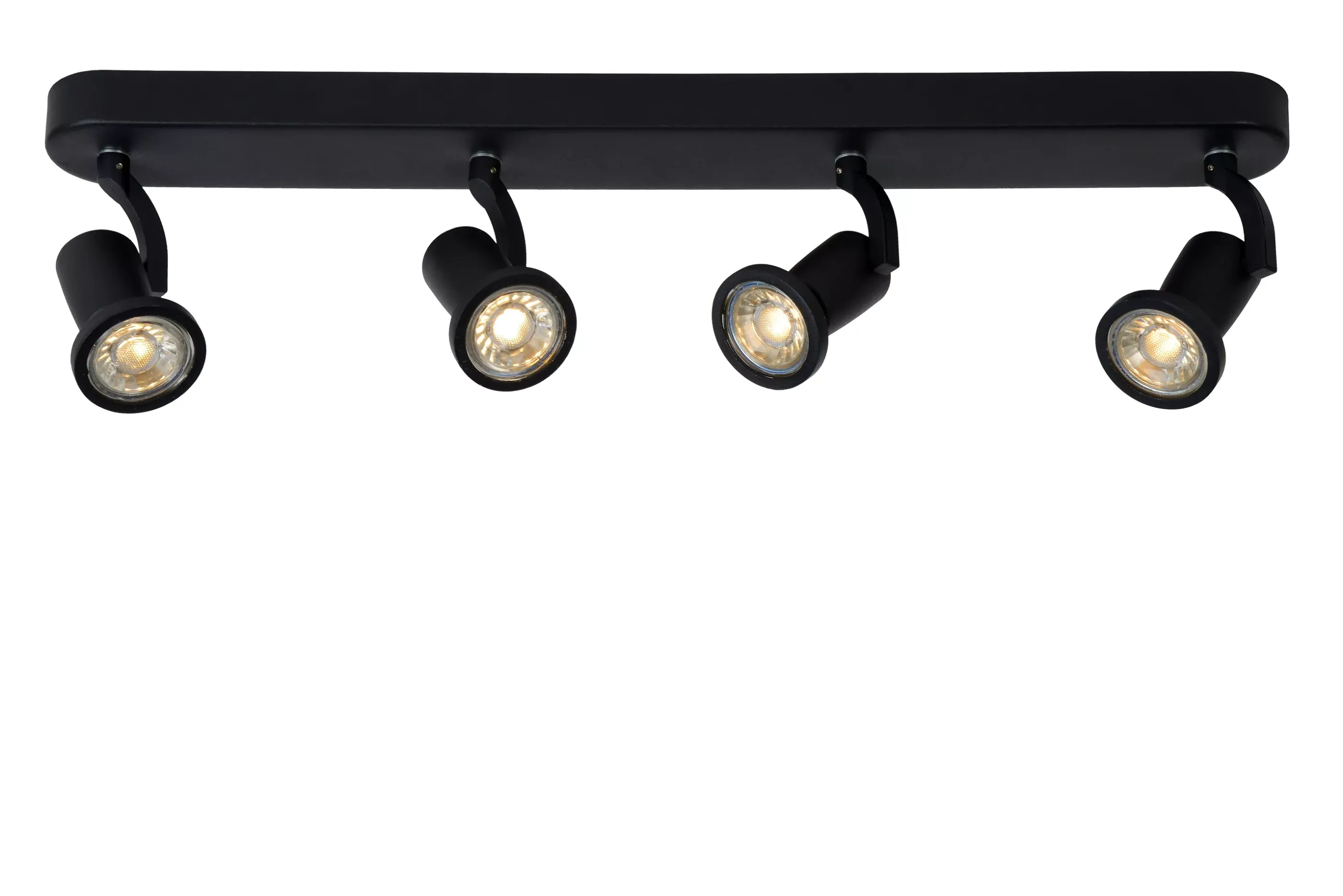 Shop JASTER-LED - Plafondspot - LED - GU10 - 4x5W 2700K - Zwart Plafondlampen