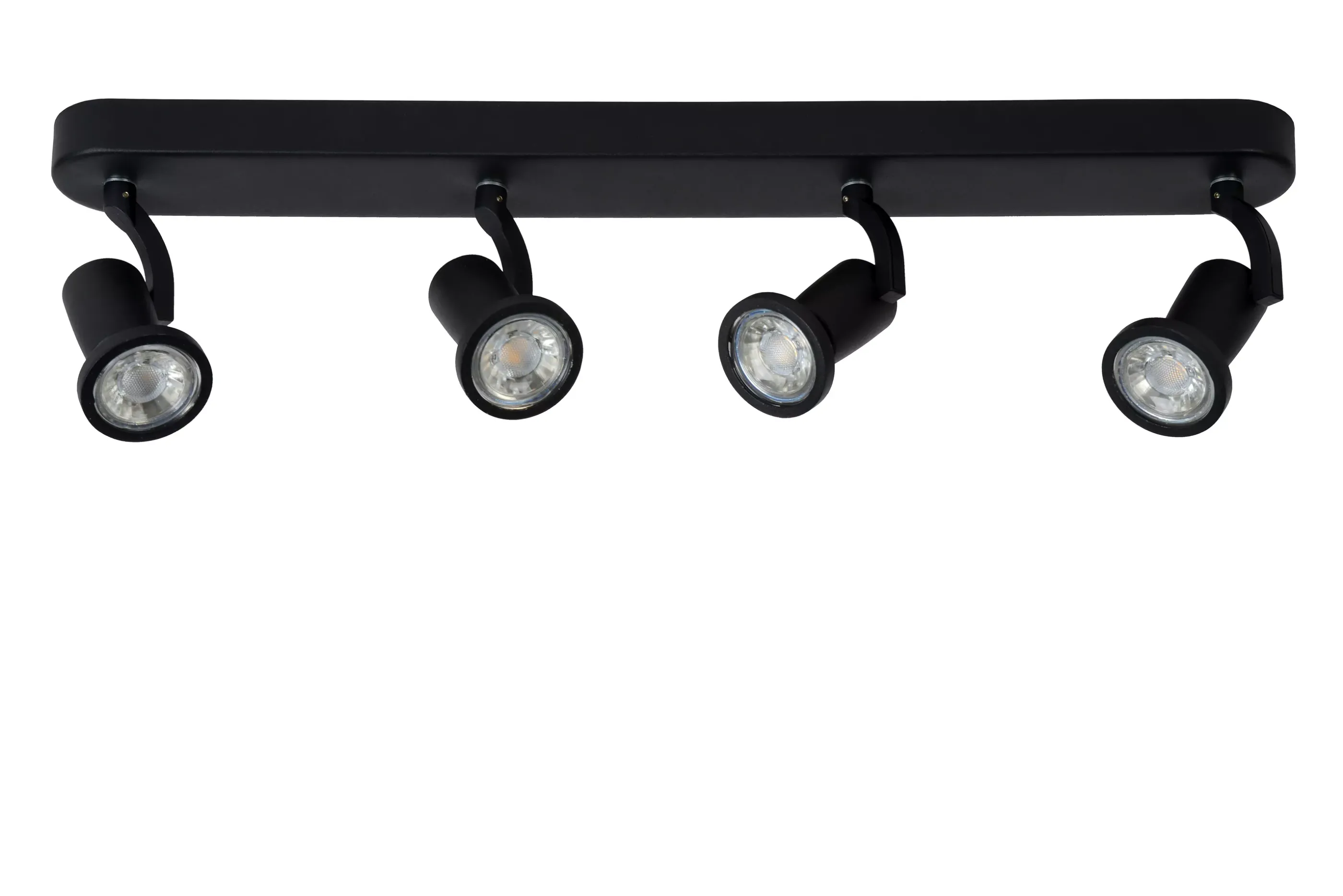 Shop JASTER-LED - Plafondspot - LED - GU10 - 4x5W 2700K - Zwart Plafondlampen