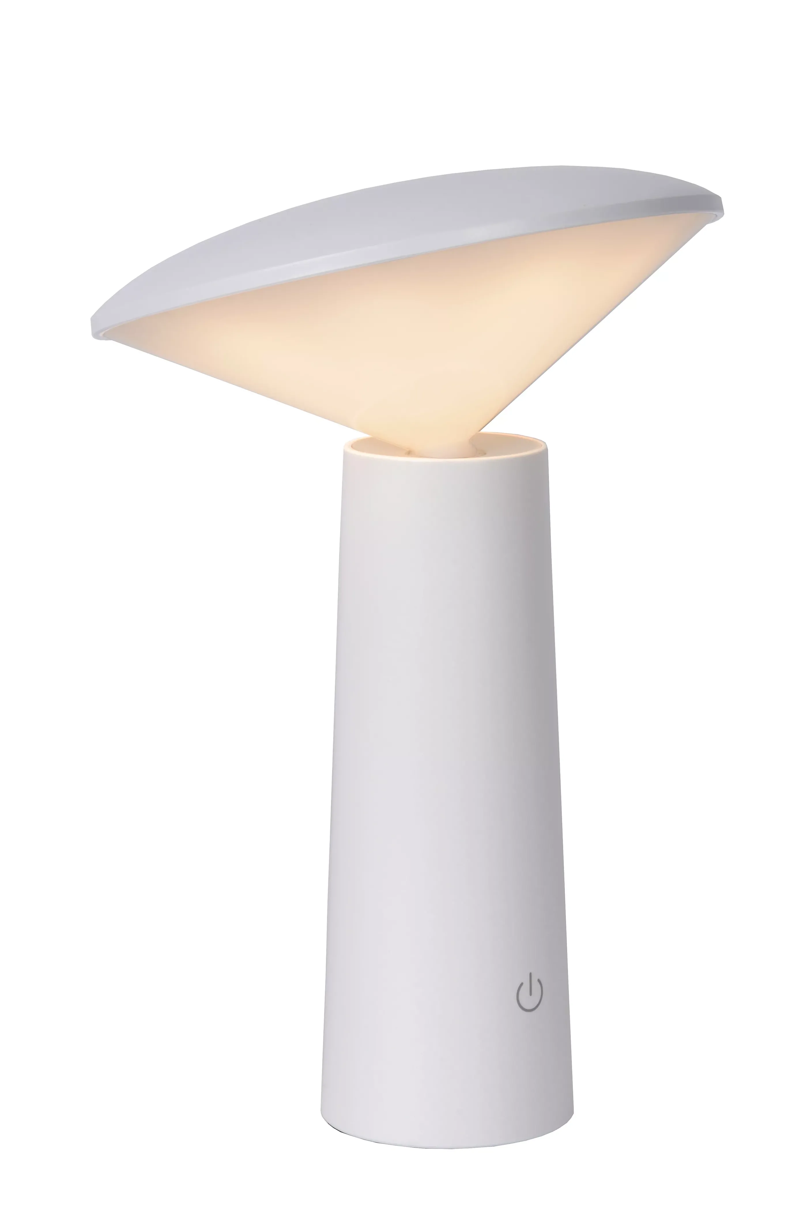 New JIVE - Oplaadbare Tafellamp Binnen/Buiten - Accu/Batterij - Ø 13,7 cm - LED Dimb. - CCT - 1x3W 2800K/6500K - IP44 - Wit Tafellampen Buiten