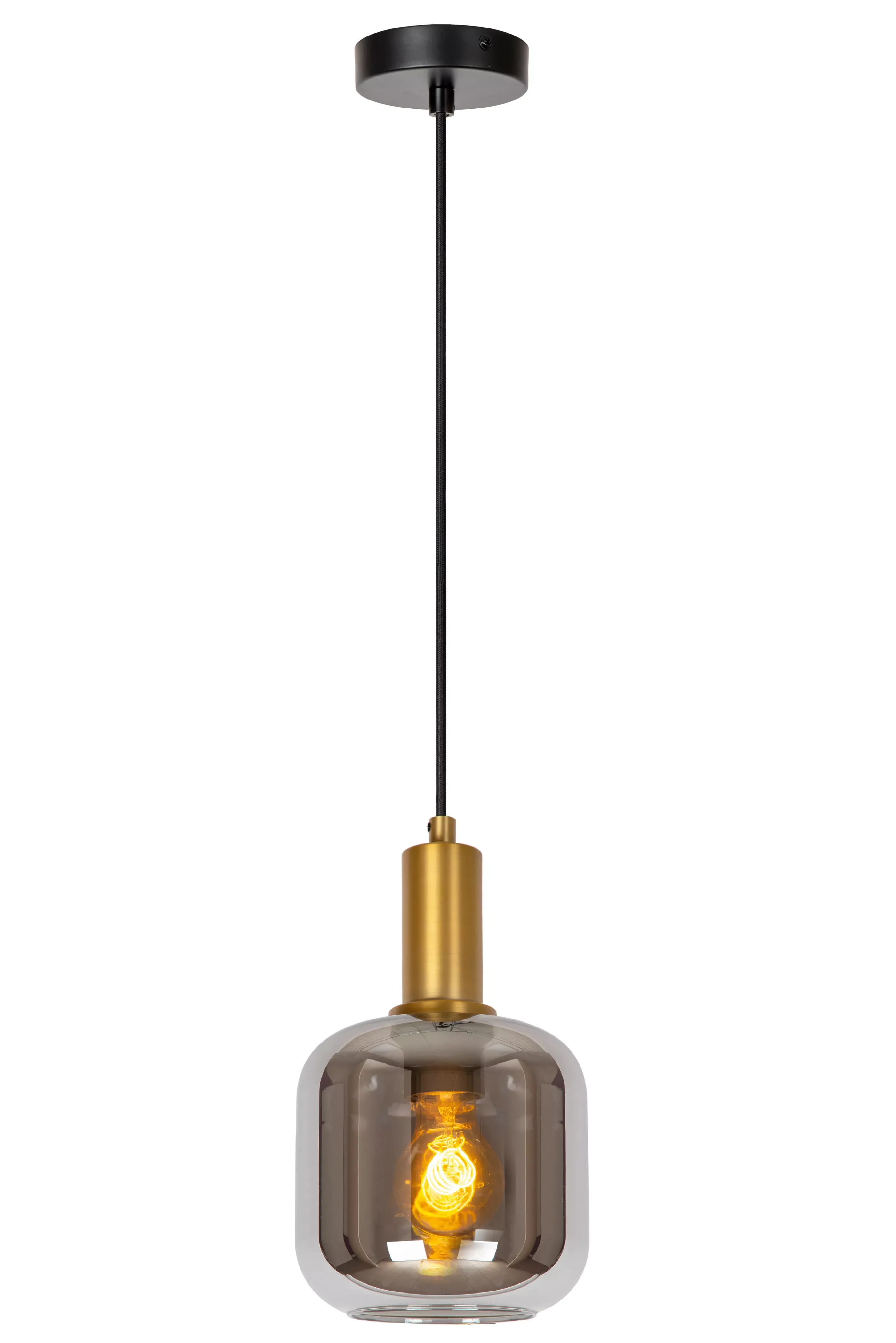 Online JOANET - Hanglamp - Ø 16 cm - 1xE27 - Fumé Hanglampen