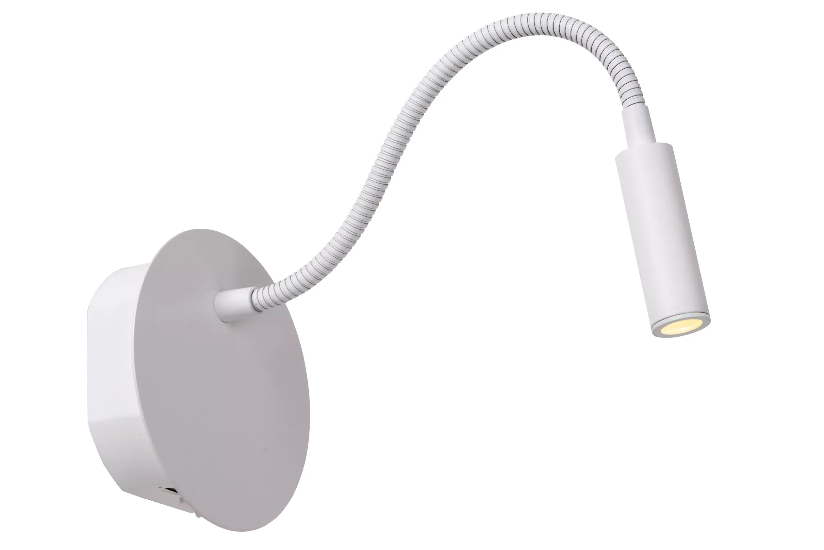 Flash Sale JOLIJN - Oplaadbare Bedlamp / Wandlamp - Accu/Batterij - Ø 11 cm - LED - 1x2W 3000K - Magnetisch - Wit Wandverlichting