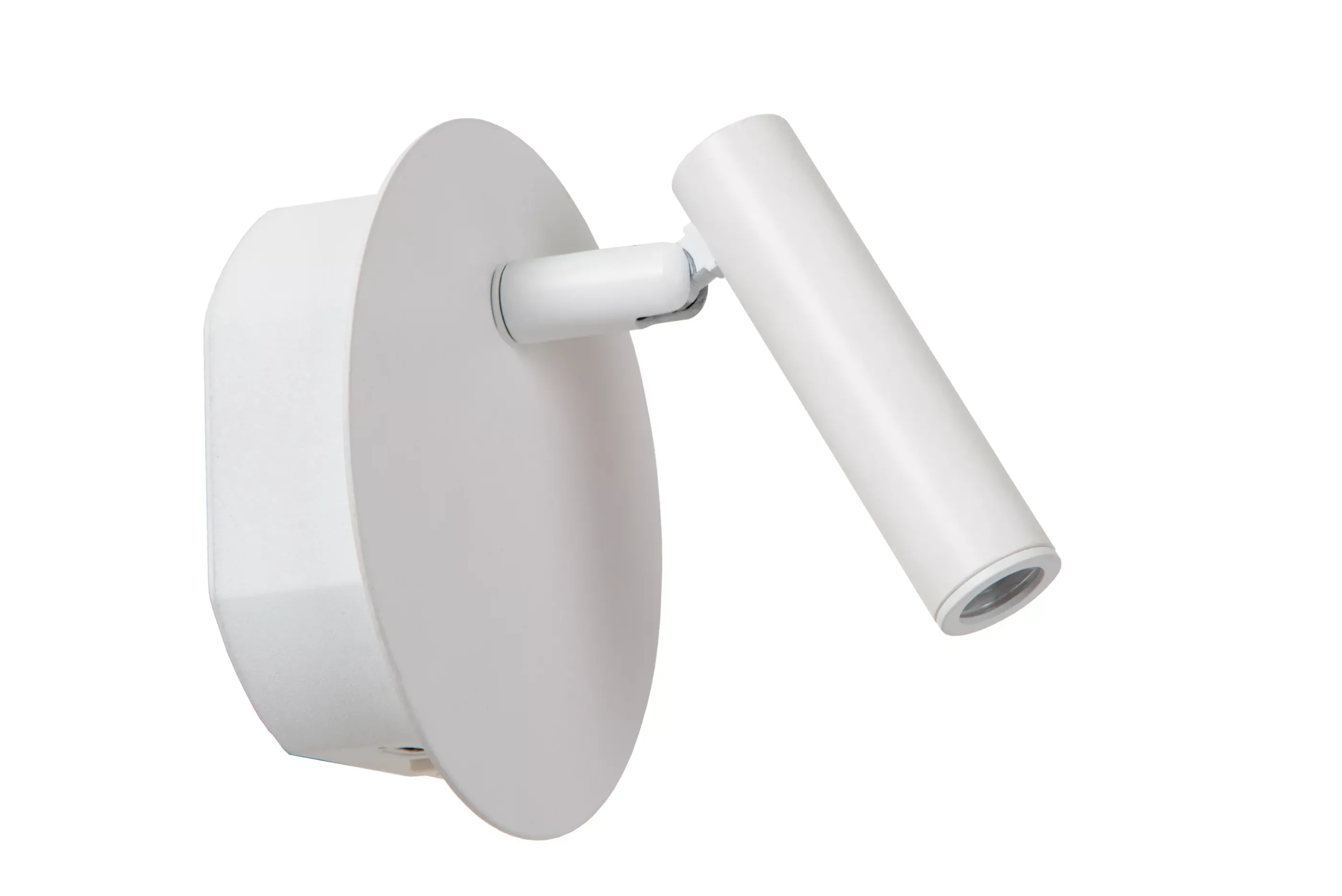 Fashion JOLIJN - Oplaadbare Bedlamp / Wandlamp - Accu/Batterij - Ø 10,2 cm - LED - 1x2W 3000K - Magnetisch - Wit Wandverlichting