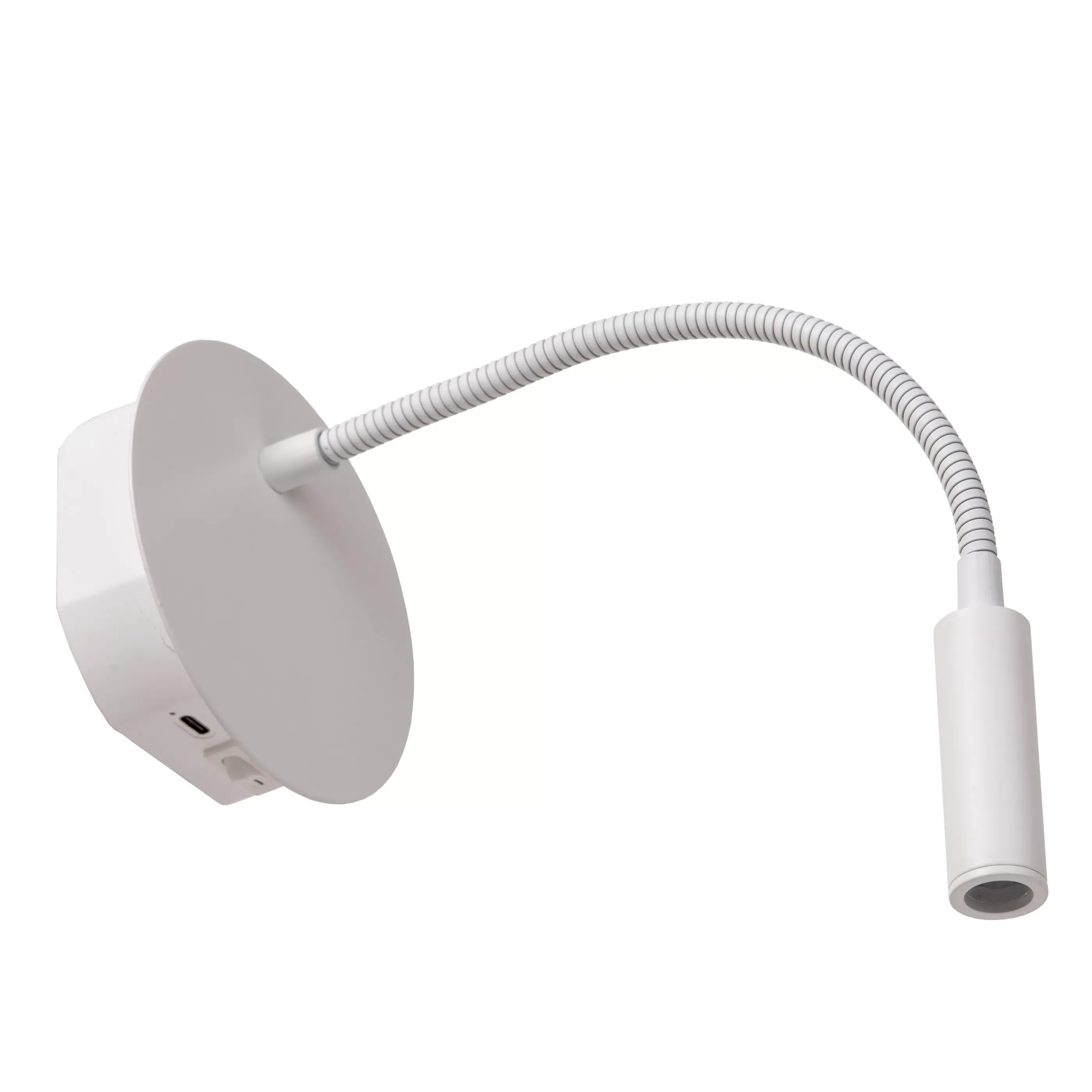 Flash Sale JOLIJN - Oplaadbare Bedlamp / Wandlamp - Accu/Batterij - Ø 11 cm - LED - 1x2W 3000K - Magnetisch - Wit Wandverlichting