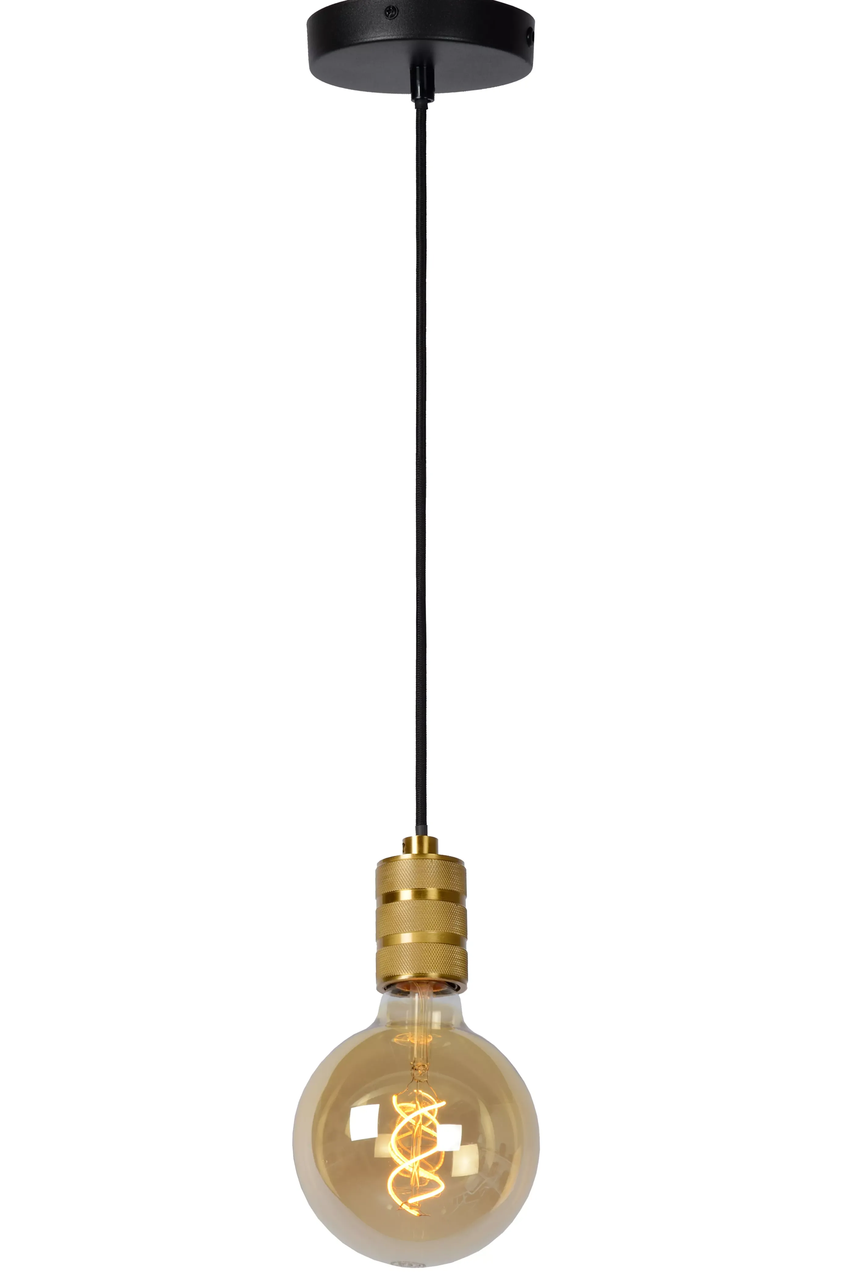 Sale JOVA - Hanglamp - Ø 12 cm - 1xE27 - Mat Goud / Messing Hanglampen